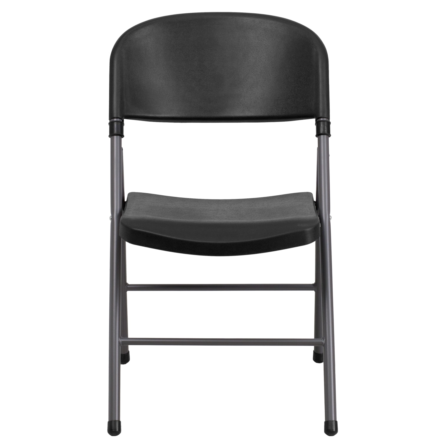 Flash Furniture HERCULES Plastic Folding Chairs BlackCharcoal Pack Of 6 Chairs PopularChairscom