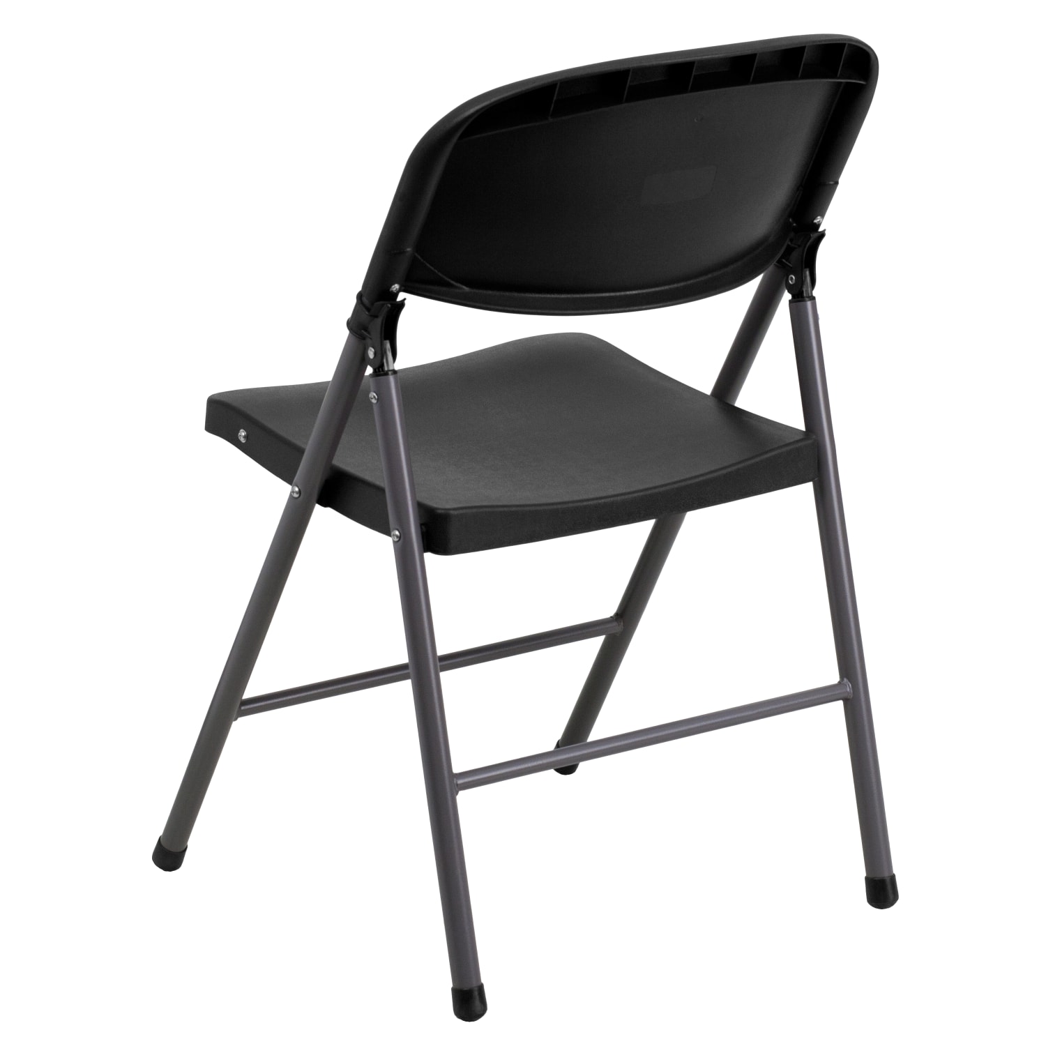 Flash Furniture HERCULES Plastic Folding Chairs BlackCharcoal Pack Of 6 Chairs PopularChairscom
