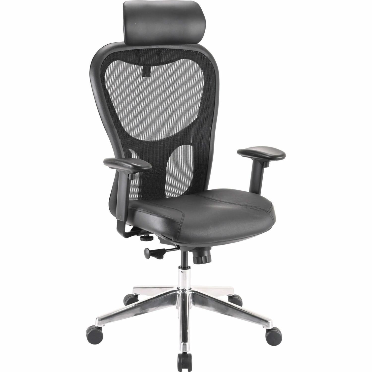 Lorell Executive Ergonomic Bonded LeatherMesh HighBack Chair With Headrest Black PopularChairscom Lorell Executive Ergonomic Bonded LeatherMesh High Back Chair With Headrest Black PopularChairscom