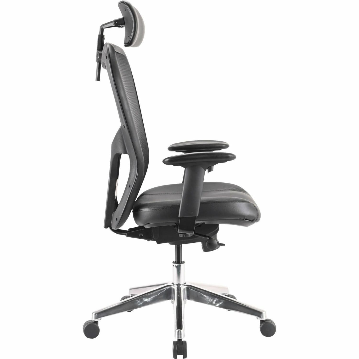 Lorell Executive Ergonomic Bonded LeatherMesh HighBack Chair With Headrest Black PopularChairscom Lorell Executive Ergonomic Bonded LeatherMesh High Back Chair With Headrest Black PopularChairscom