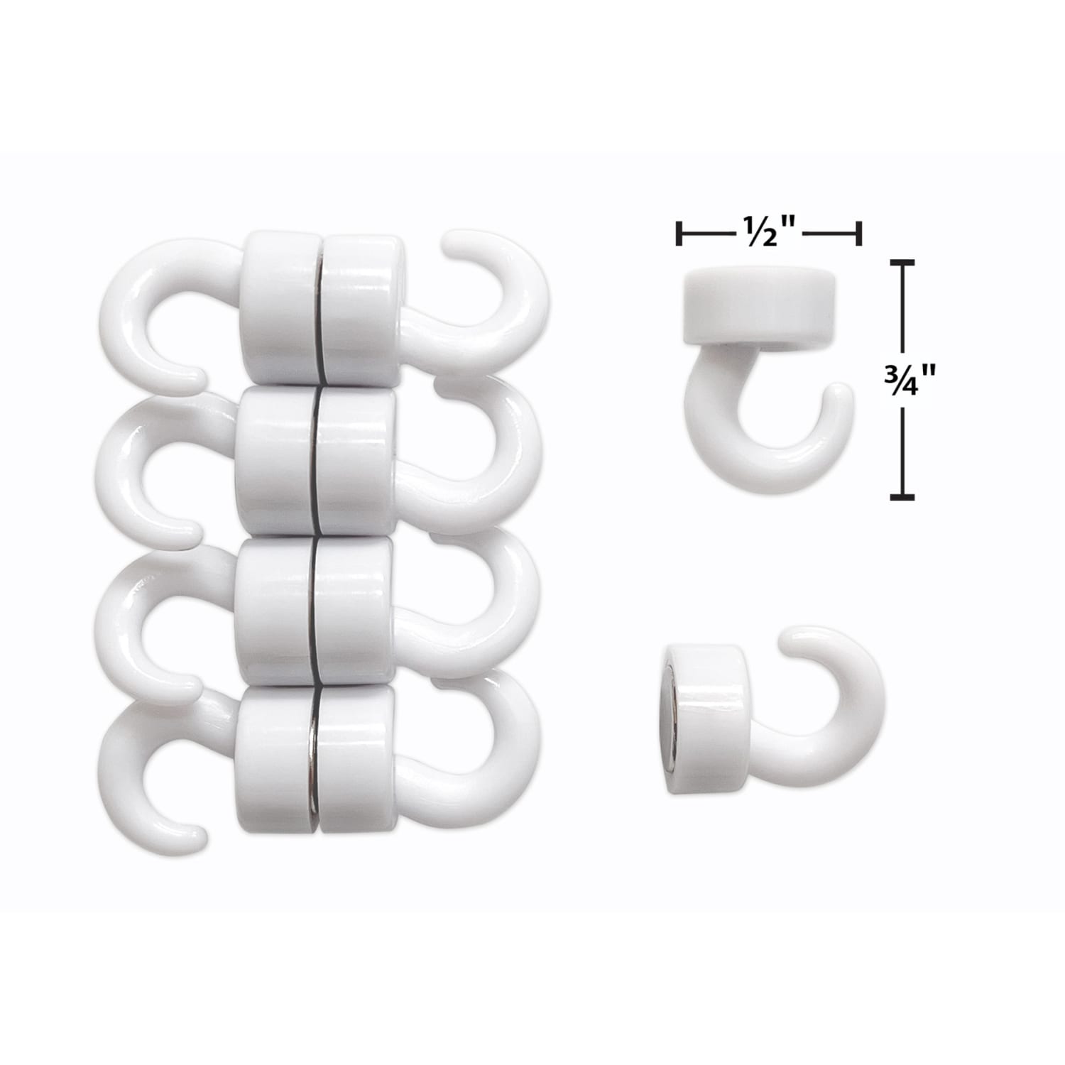Teacher Created Resources Mini Hook Magnets, 10 Magnets Per Pack, Set Of 2 Packs - Image 5