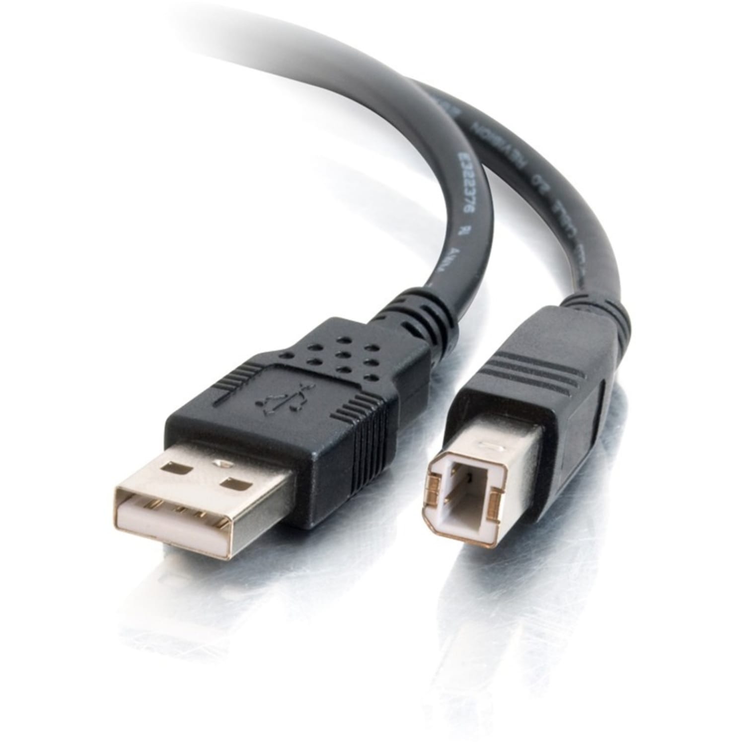 C2G 2m USB Cable - USB A to USB B Cable - M/M - Type A USB - Type B USB - 6ft - Black