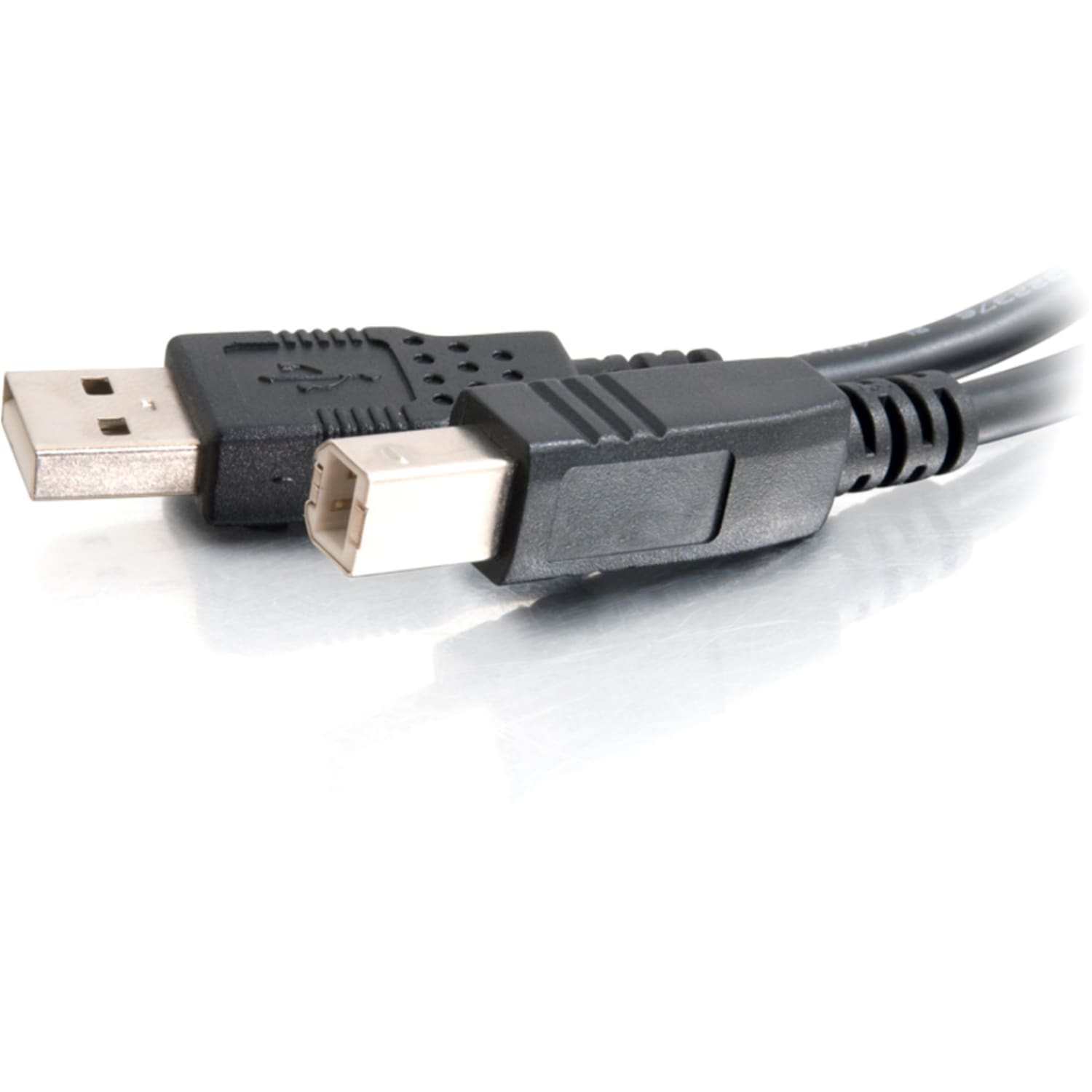 C2G 2m USB Cable - USB A to USB B Cable - M/M - Type A USB - Type B USB - 6ft - Black - Image 4