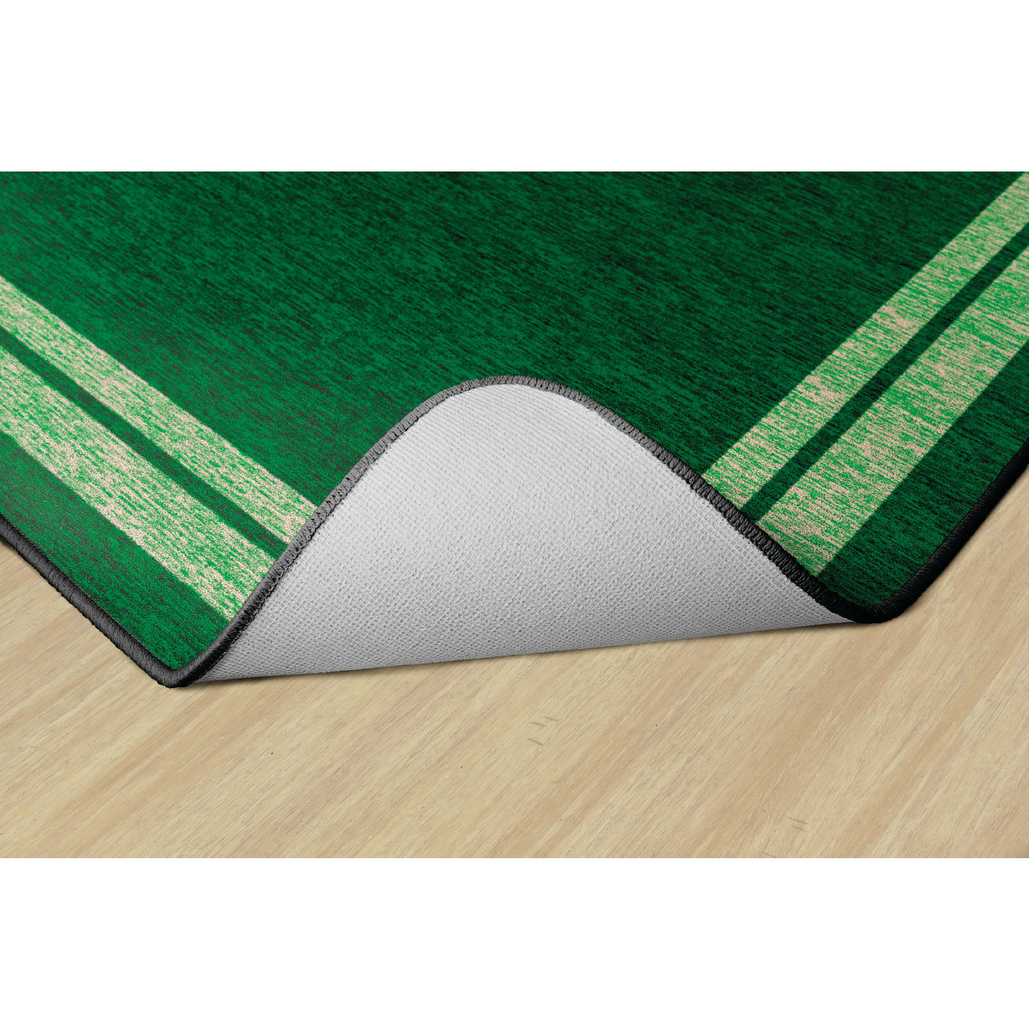 Flagship Carpets Double-Border Rectangular Rug, 72in x 100in, Clover Green - Image 5