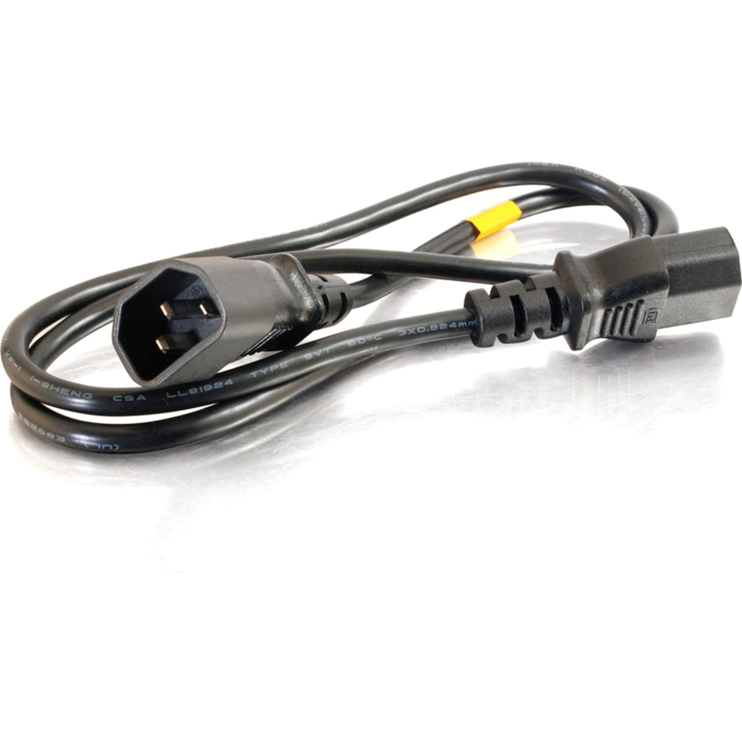 C2G 12ft 18 AWG Computer Power Extension Cord (IEC320C14 to IEC320C13) - 12ft - Image 4