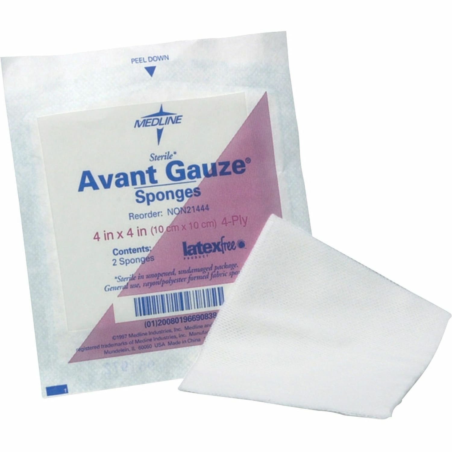 Medline Non-Sterile Woven Gauze Sponges, 4-Ply, 3in x 3in, White, Box Of 200 - Image 3