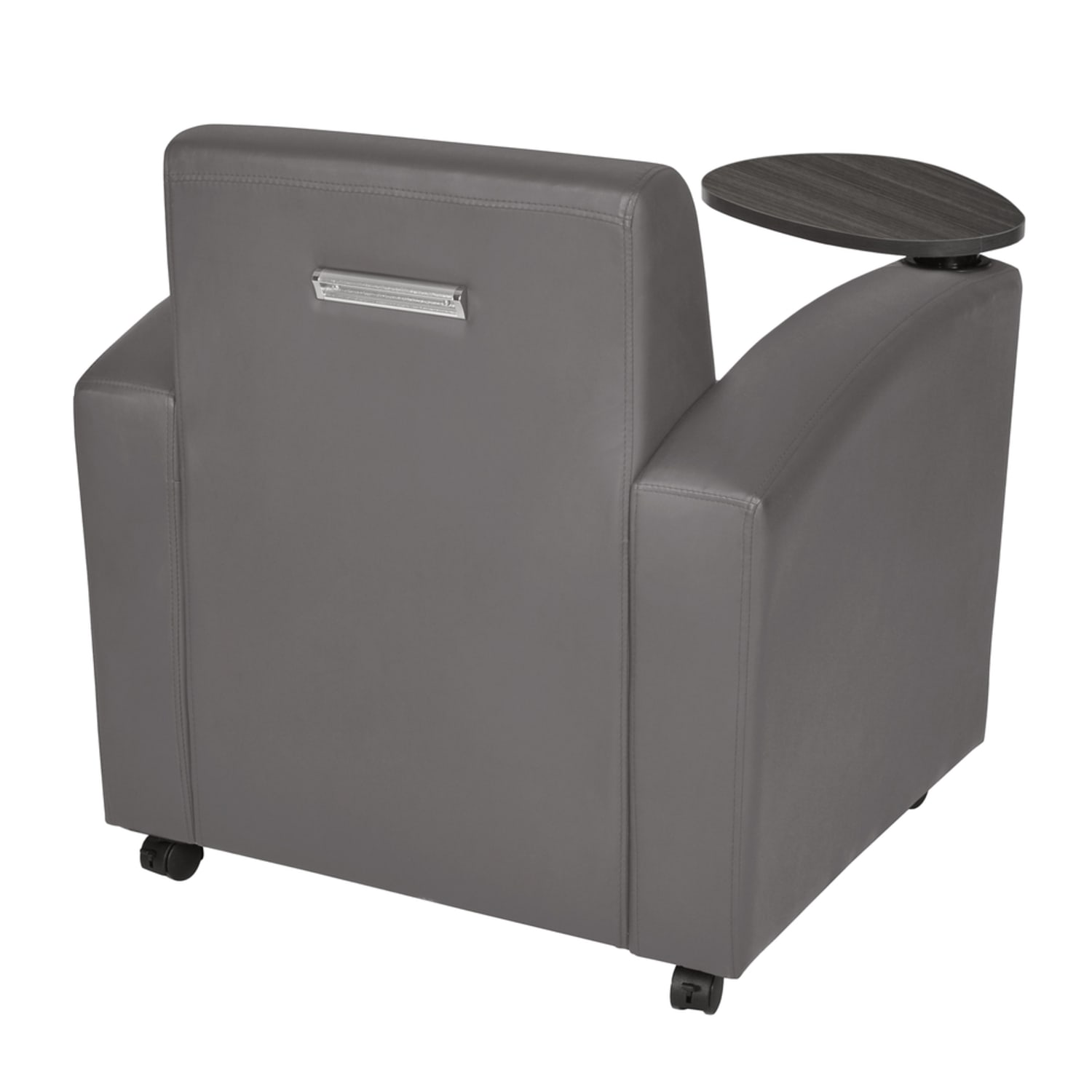 Regency Nova Lounge Accent Chair With Tablet Arm And Storage Gray PopularChairscom