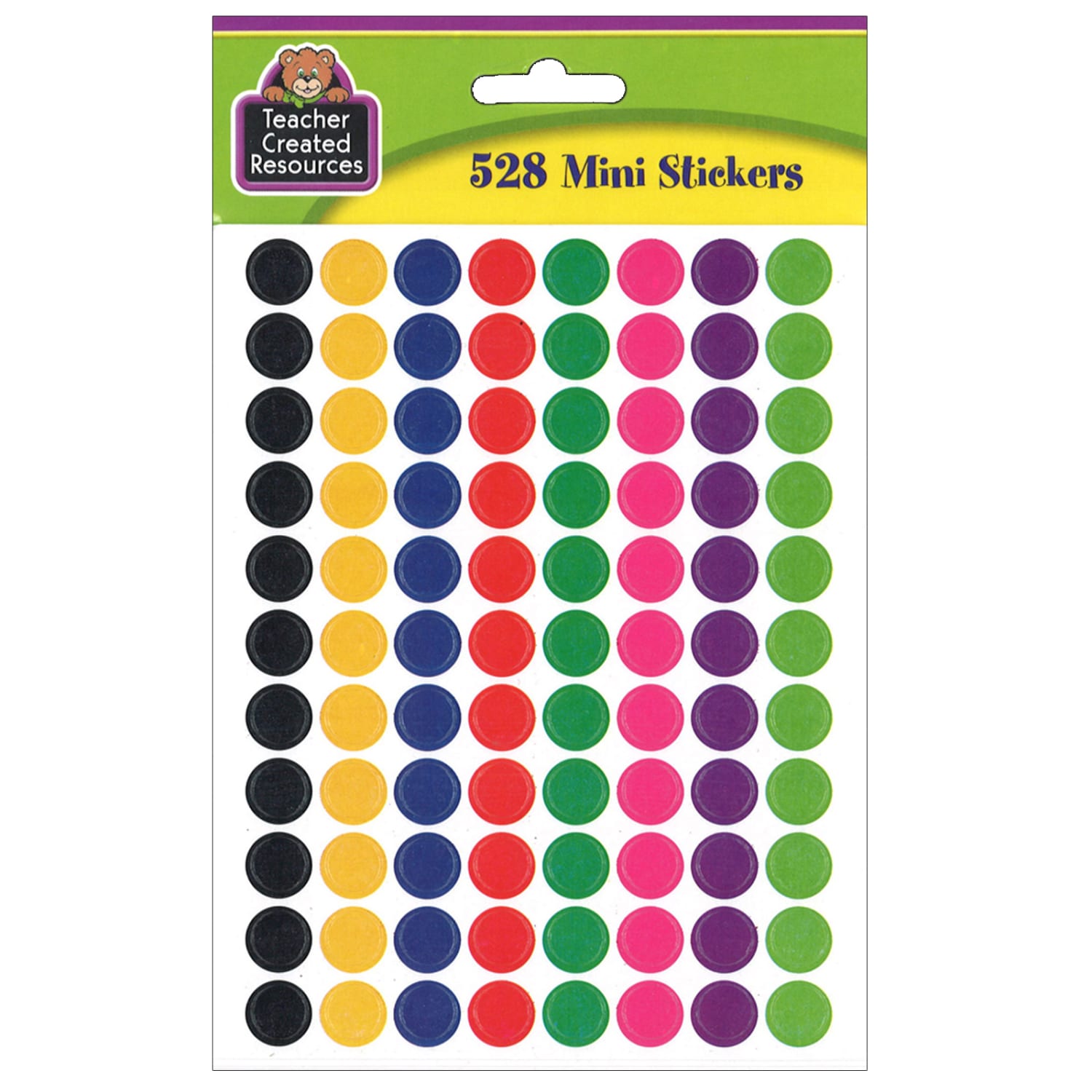 Teacher Created Resources Mini Stickers, 3/8in, Colorful Circles, 528 Stickers Per Pack, Set Of 12 Packs - Image 4
