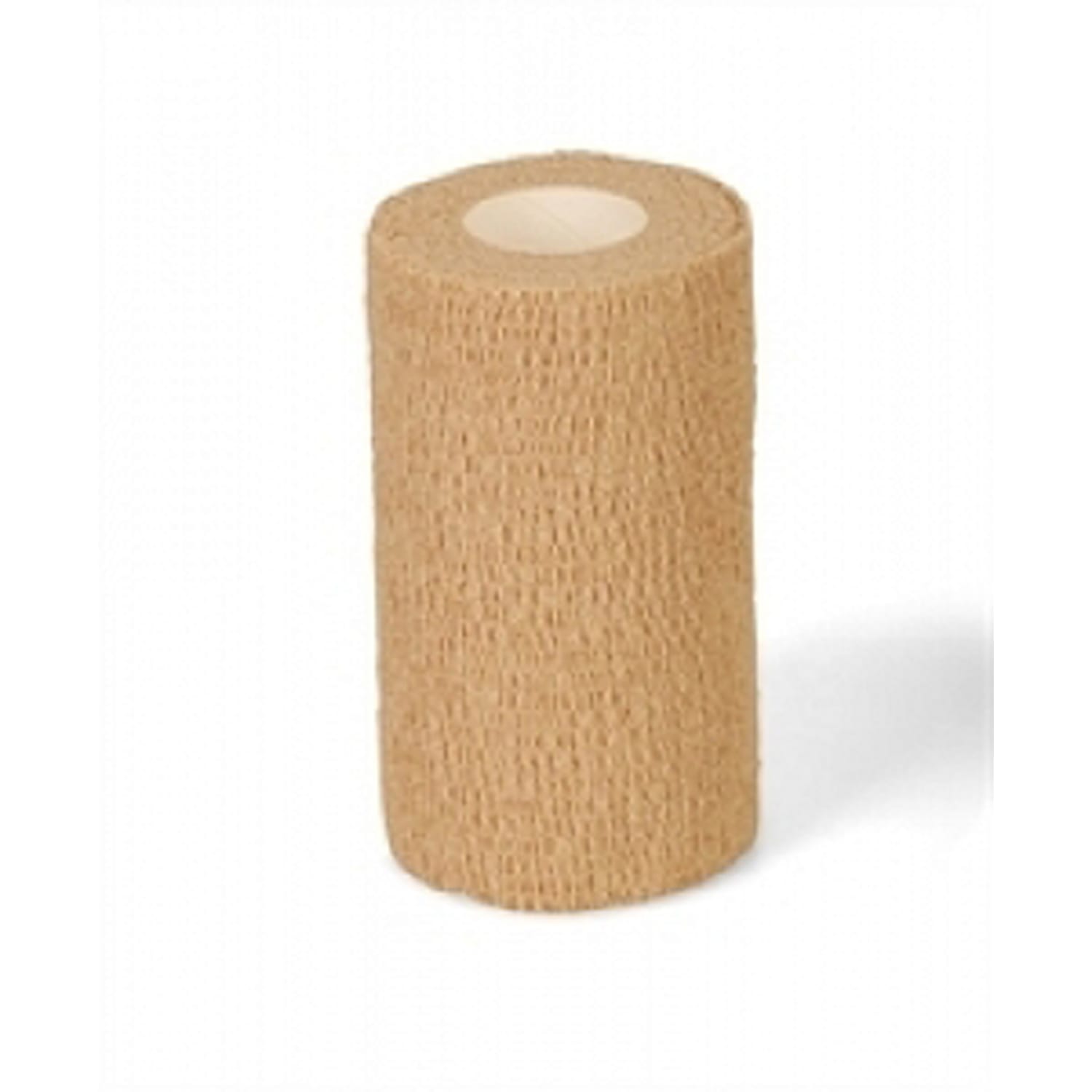 Medline Caring Non-Sterile Self-Adherent Elastic Wraps, 2in x 5 Yd., Tan, Pack Of 36