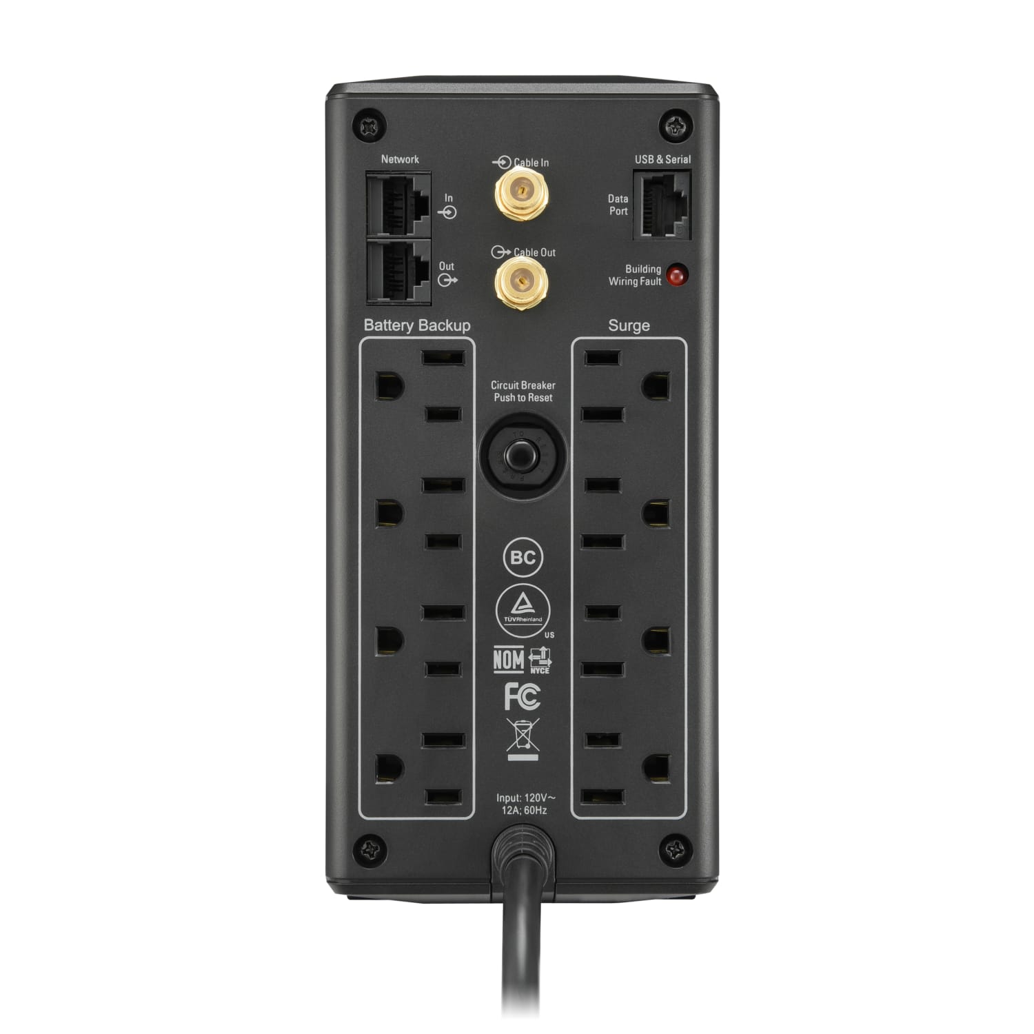 APC Back-UPS Pro BX Compact Tower Uninterruptible Power Supply, 8 Outlets, 850VA/510 Watts, BX850M - Image 5