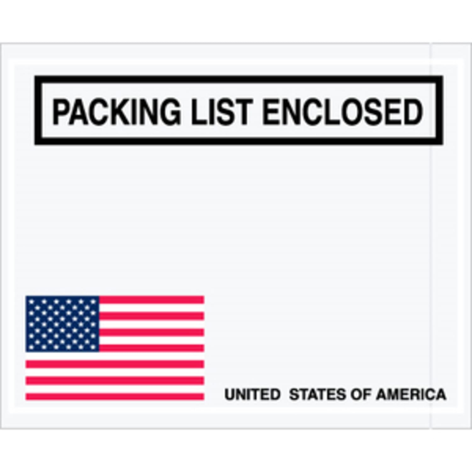 Tape Logic Packing List Envelopes, 4 1/2in x 5 1/2in, USA Flag, Pack Of 1,000 - Image 3