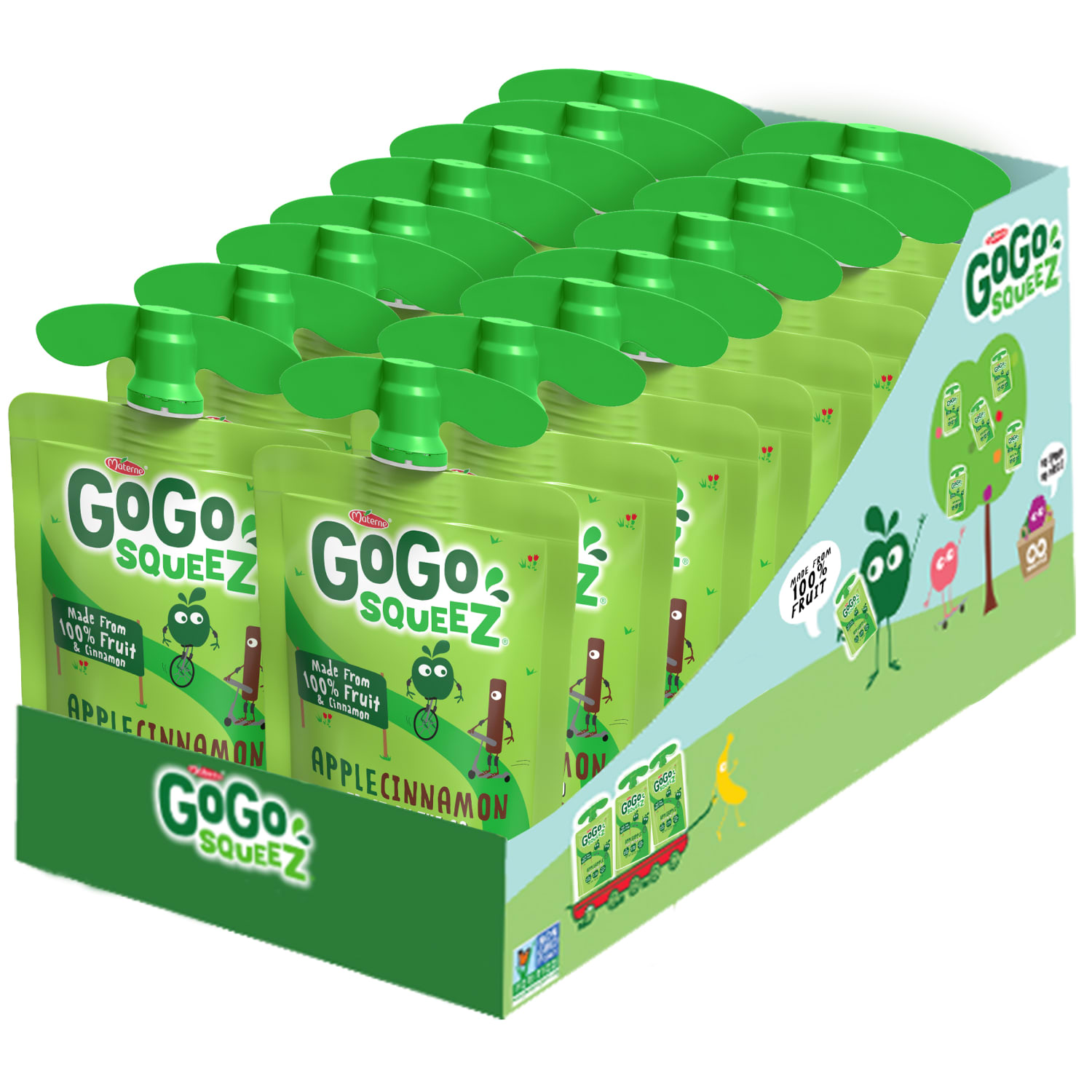 GoGo Squeez Applesauce Pouches, Apple Cinnamon, 3.2 Oz, Pack Of 18 Pouches - Image 3