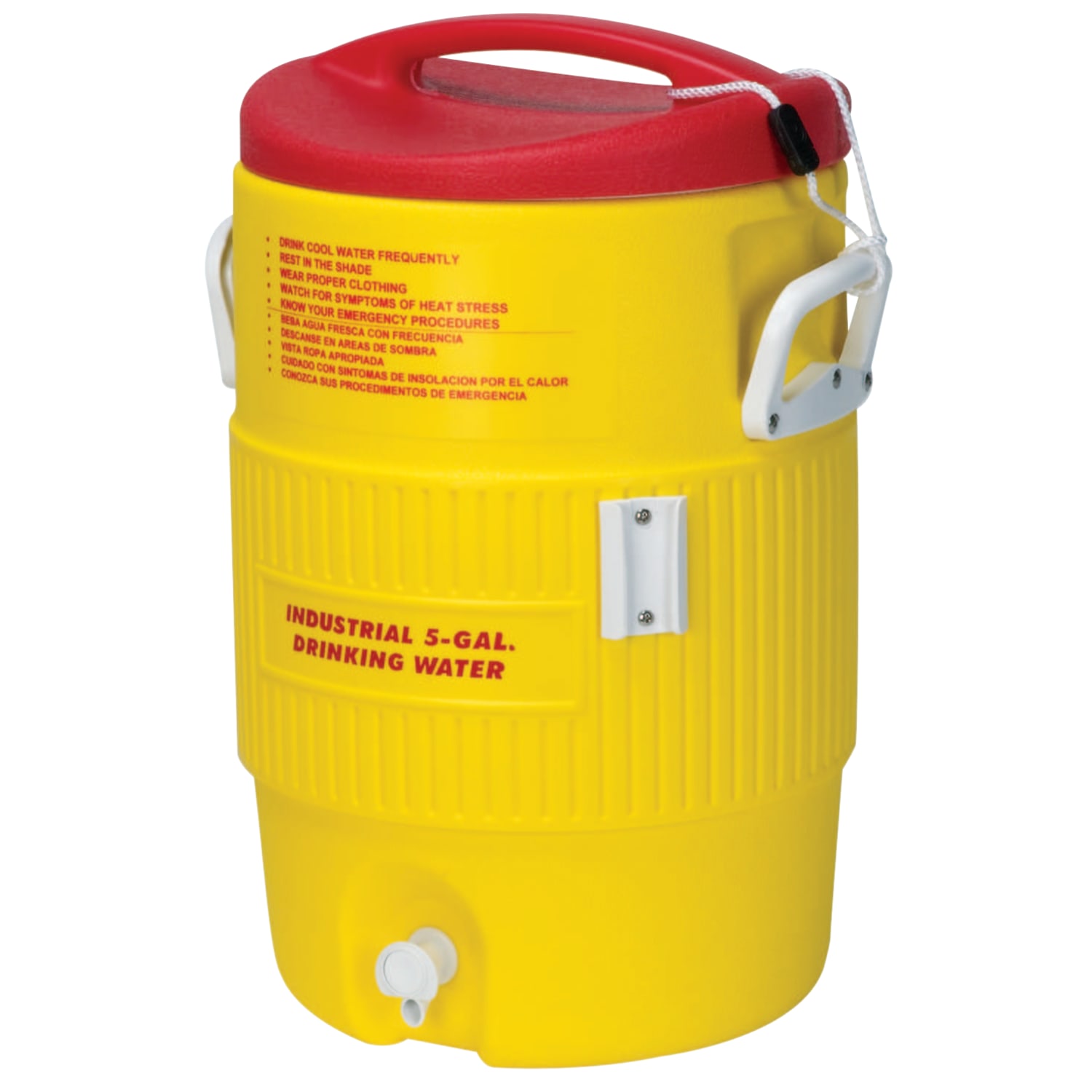 Heat Stress Solution Water Coolers, 5 Gallon, Red and Yellow - Image 3
