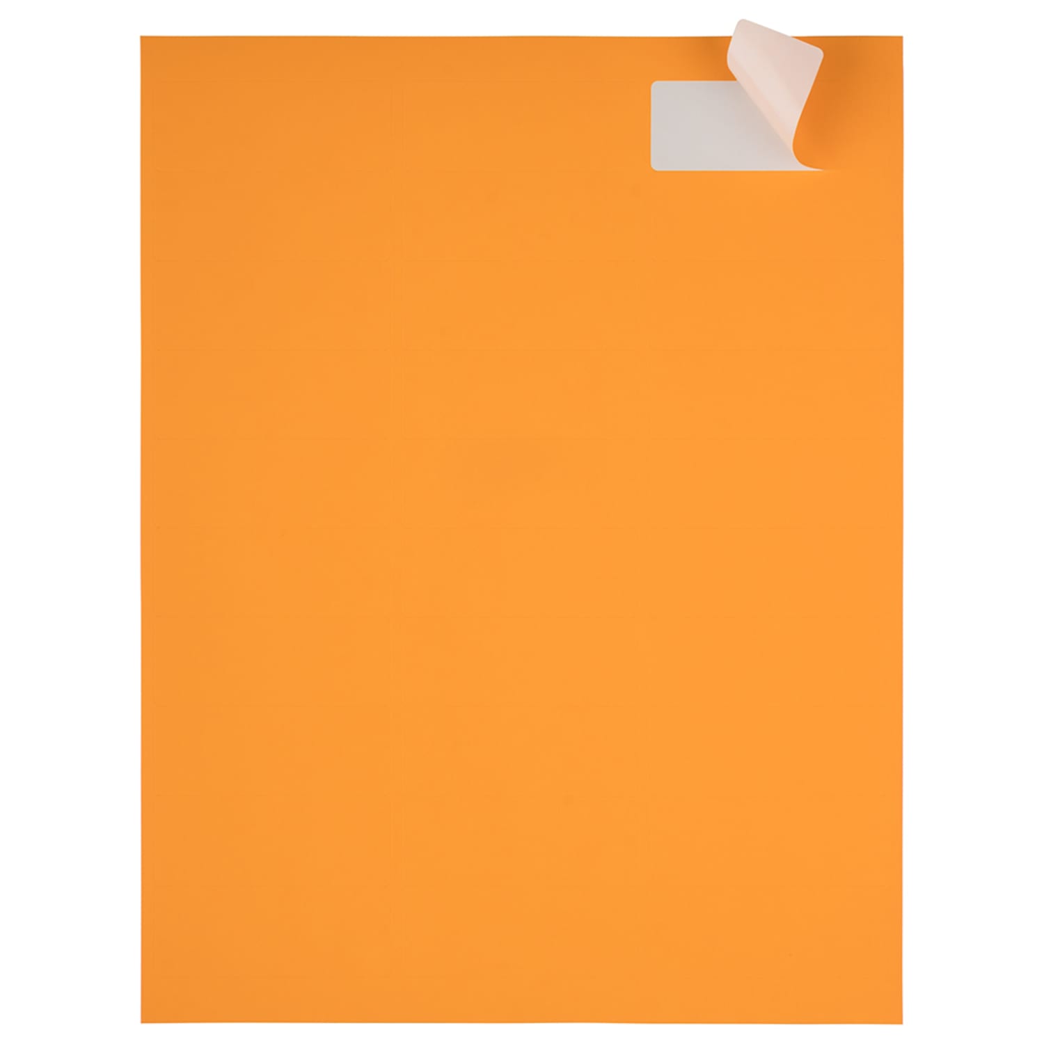 JAM Paper Mailing Address Labels, Rectangle, 1in x 2 5/8in, Neon Orange, Pack of 120 - Image 4