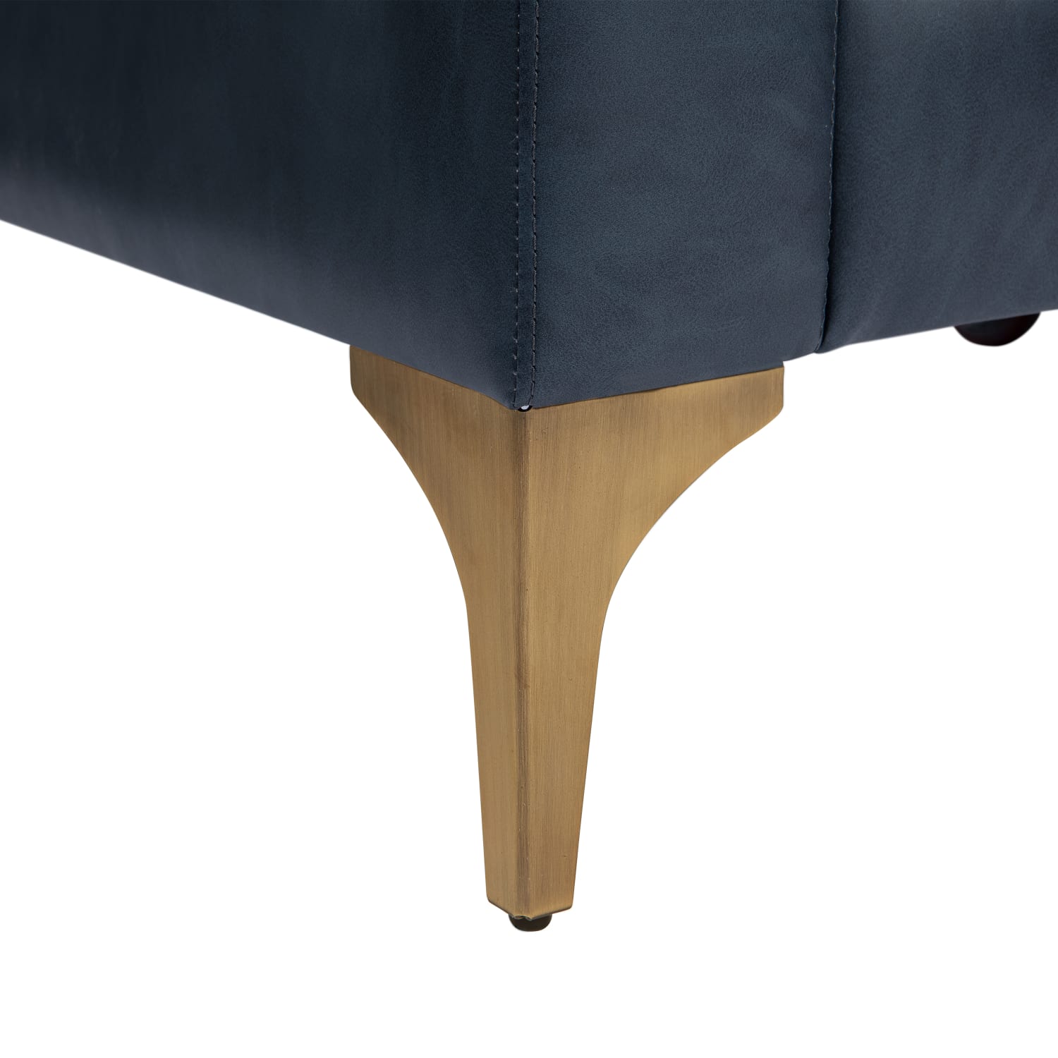 Serta Florence Faux Leather Sofa 35inH x 78inW x 3312inD Navy PopularChairscom Serta Florence Faux Leather Sofa 35inH x 78inW x 33 12inD Navy PopularChairscom