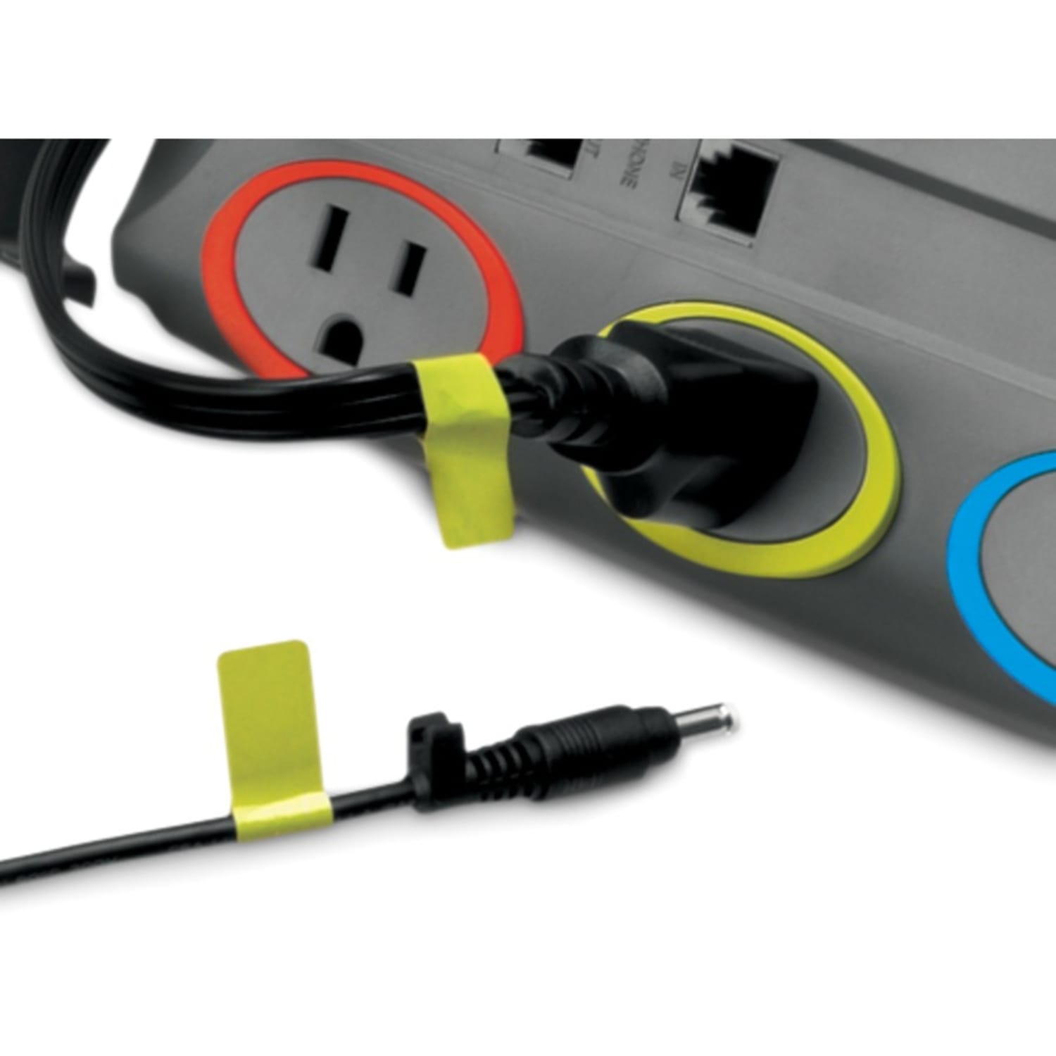 Kensington SmartSockets Standard Strip Surge Protector, 945 Joules, 6-Outlet, 7ft Cord - Image 4