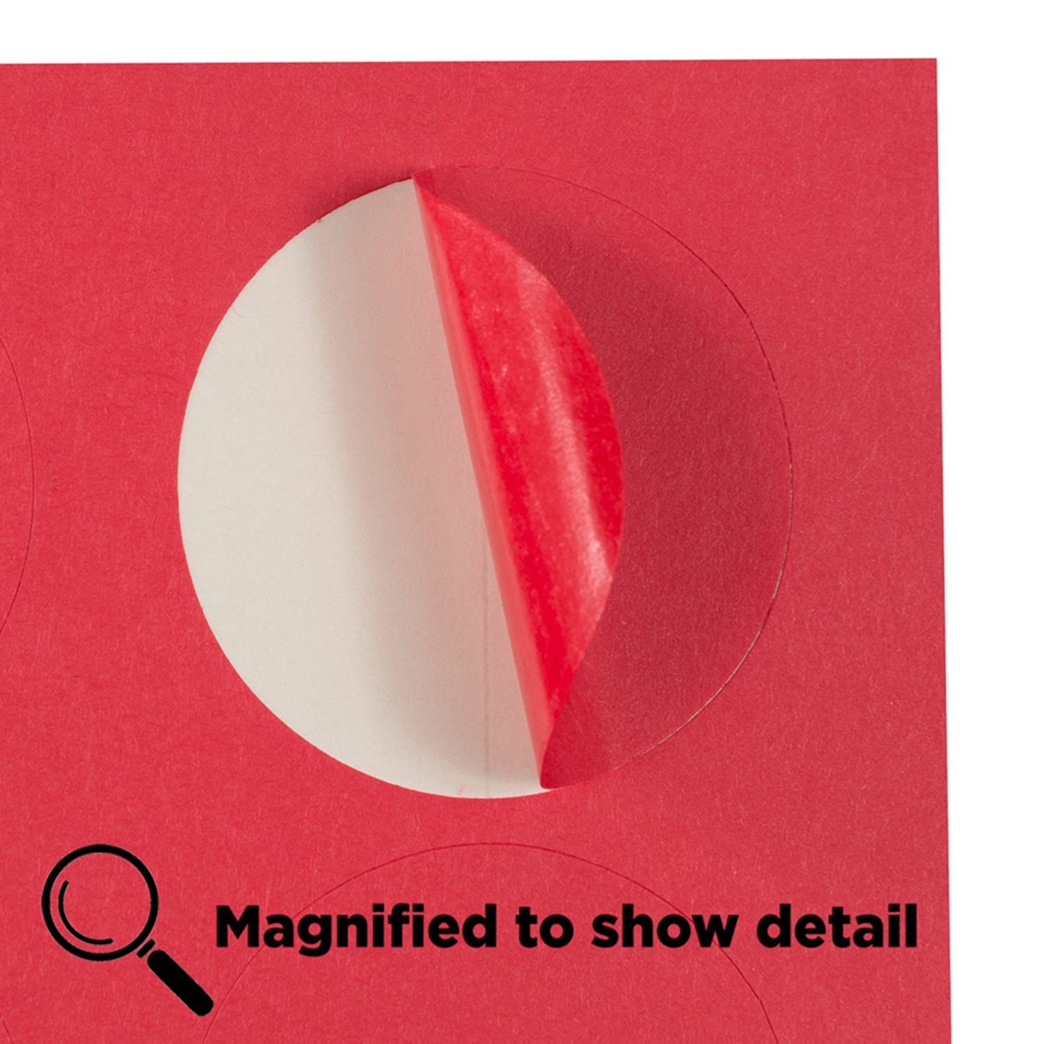JAM Paper Circle Label Sticker Seals, 1 2/3in, Red, Pack Of 120 - Image 5