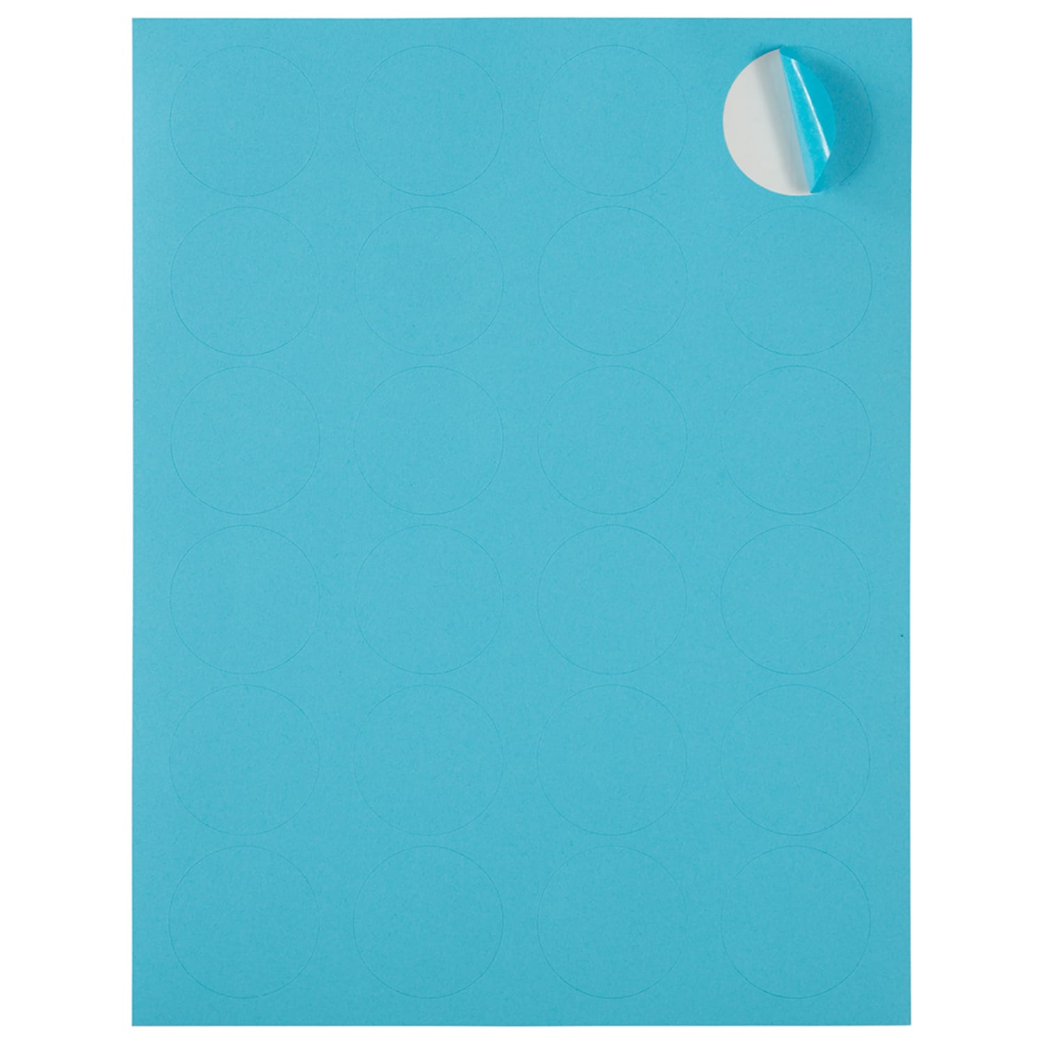 JAM Paper Circle Label Sticker Seals, 1 2/3in, Blue, Pack Of 120 - Image 4
