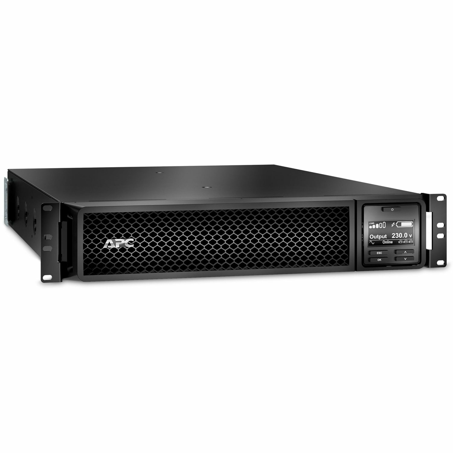 APC by Schneider Electric Smart-UPS SRT 3000VA RM 208/230V IEC - 2U Rack-mountable - 3 Hour Recharge - 4 Minute Stand-by - 208 V, 230 V Input - 208 V AC, 230 V AC Output - Sine Wave - 2 x IEC 60320 C19, 2 x IEC Jumper, 6 x IEC 60320 C13 - Image 4