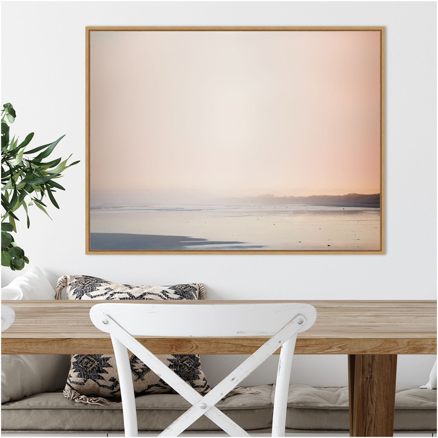 Amanti Art Currumbin Sandy Beach by Urban Road Framed Canvas Wall Art Print, 23inH x 30inW, Maple - Image 3