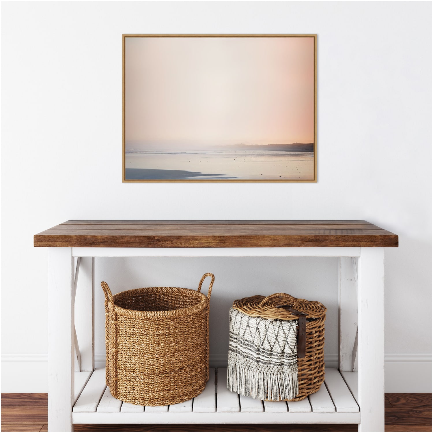 Amanti Art Currumbin Sandy Beach by Urban Road Framed Canvas Wall Art Print, 23inH x 30inW, Maple - Image 6