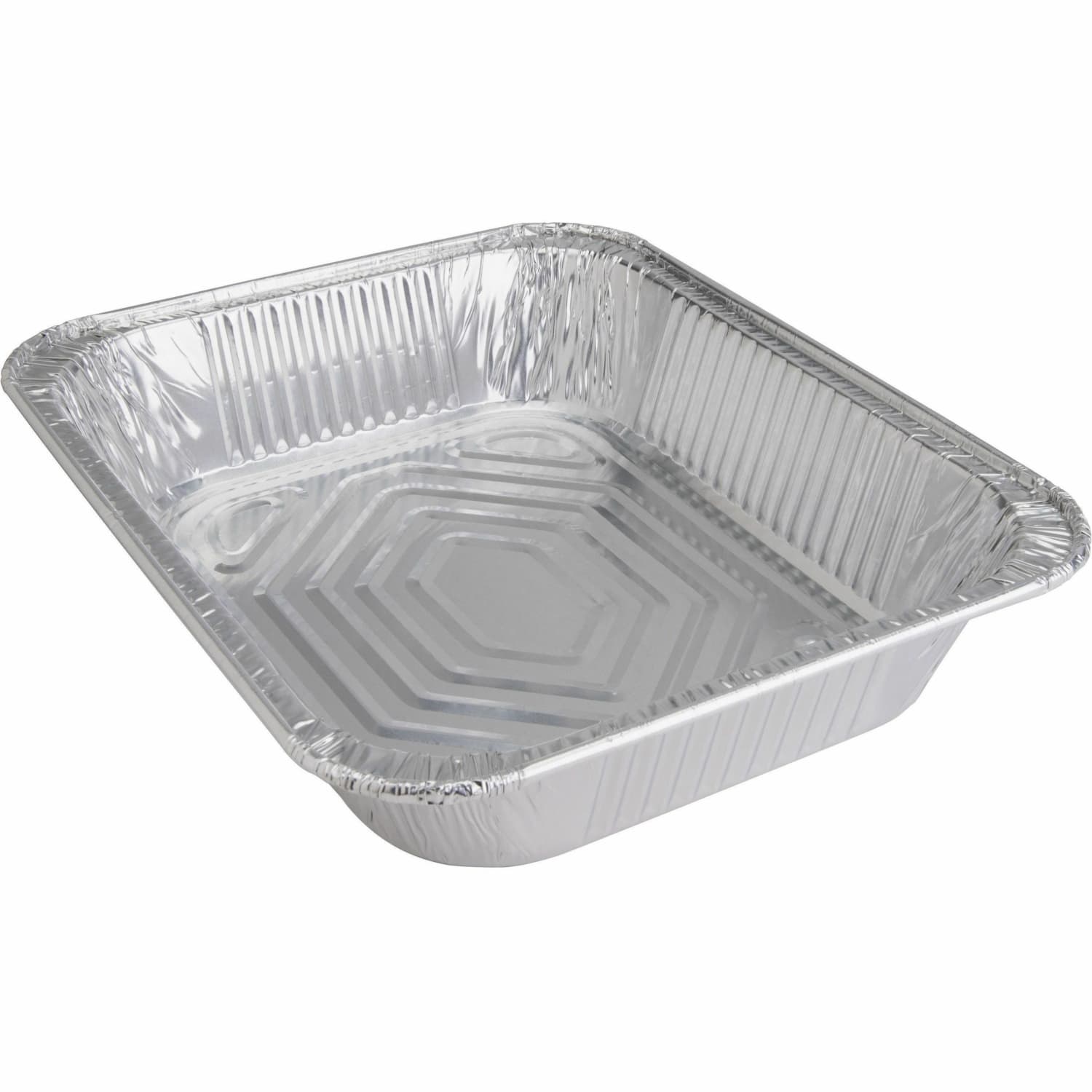 Genuine Joe Half-size Disposable Aluminum Pan - Cooking, Serving - Disposable - 0.5in Diameter - Silver - Aluminum Body - 100 / Carton - Image 6