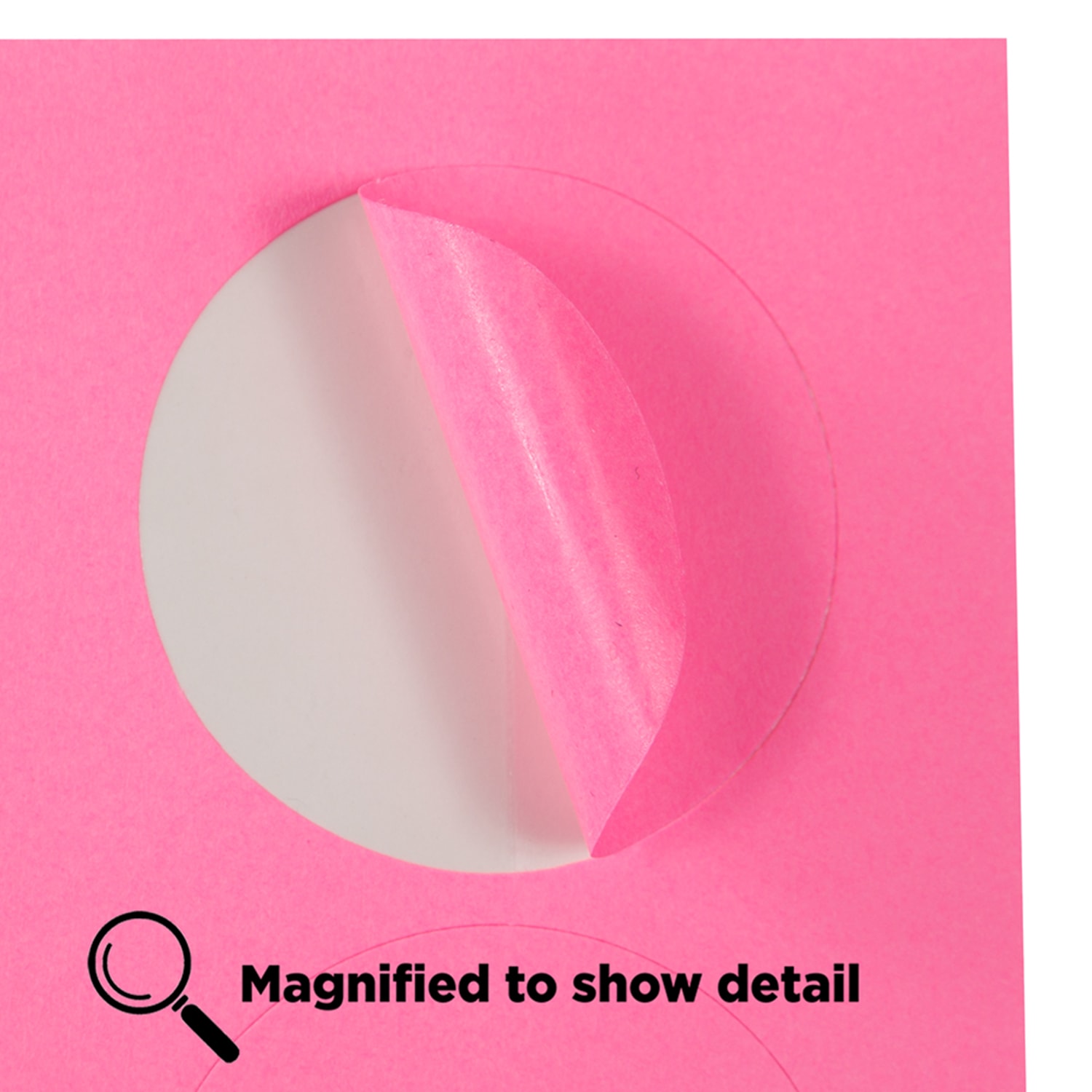 JAM Paper Circle Label Sticker Seals, 1 2/3in, Pink, Pack Of 120 - Image 5