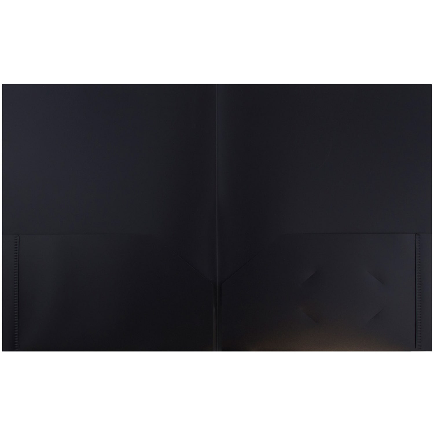 JAM Paper Plastic 2-Pocket POP Folders, 9 1/2in x 11 1/2in, Black, Pack Of 6 - Image 3
