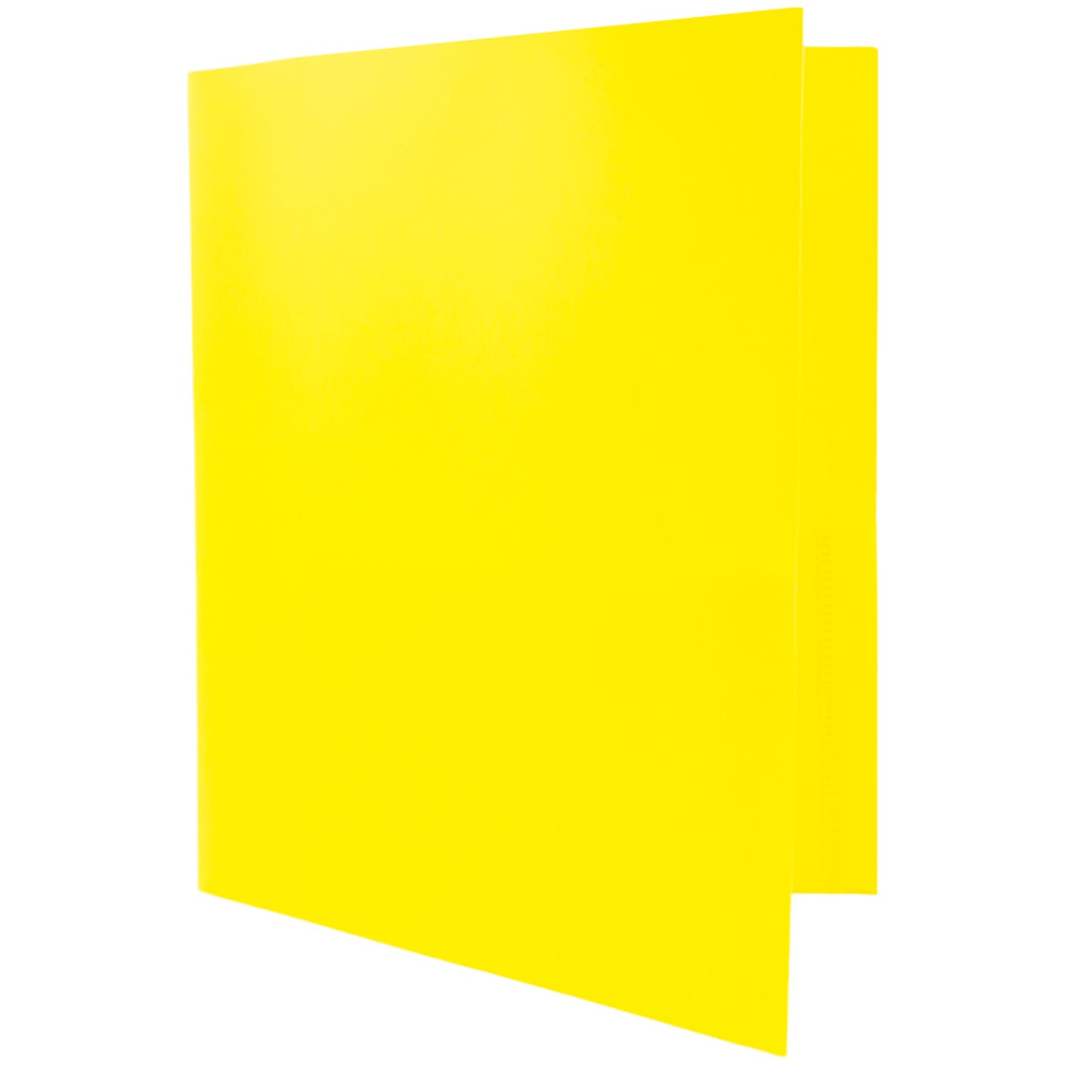 JAM Paper Plastic 2-Pocket POP Folders, 9 1/2in x 11 1/2in, Yellow, Pack Of 6 - Image 5