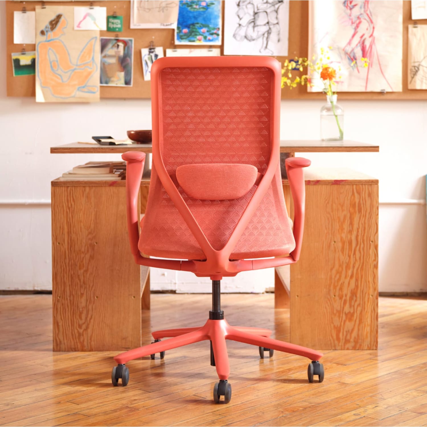 Branch Furniture Verve Seating Ergonomic Fabric MidBack Task Chair Coral PopularChairscom Branch Furniture Verve Seating Ergonomic Fabric Mid Back Task Chair Coral PopularChairscom