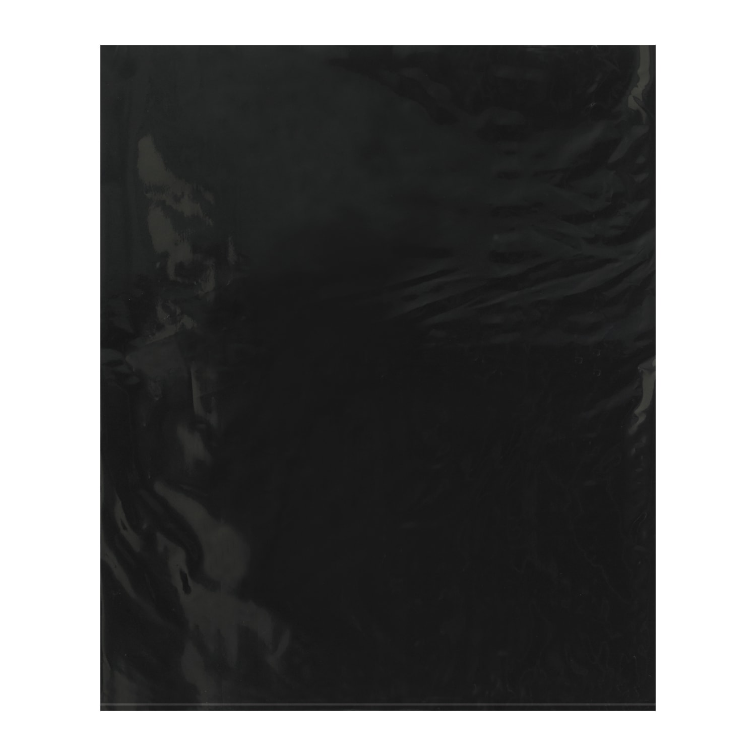 Office Depot Brand 2 Mil Colored Flat Poly Bags, 15in x 18in, Black, Case Of 1000