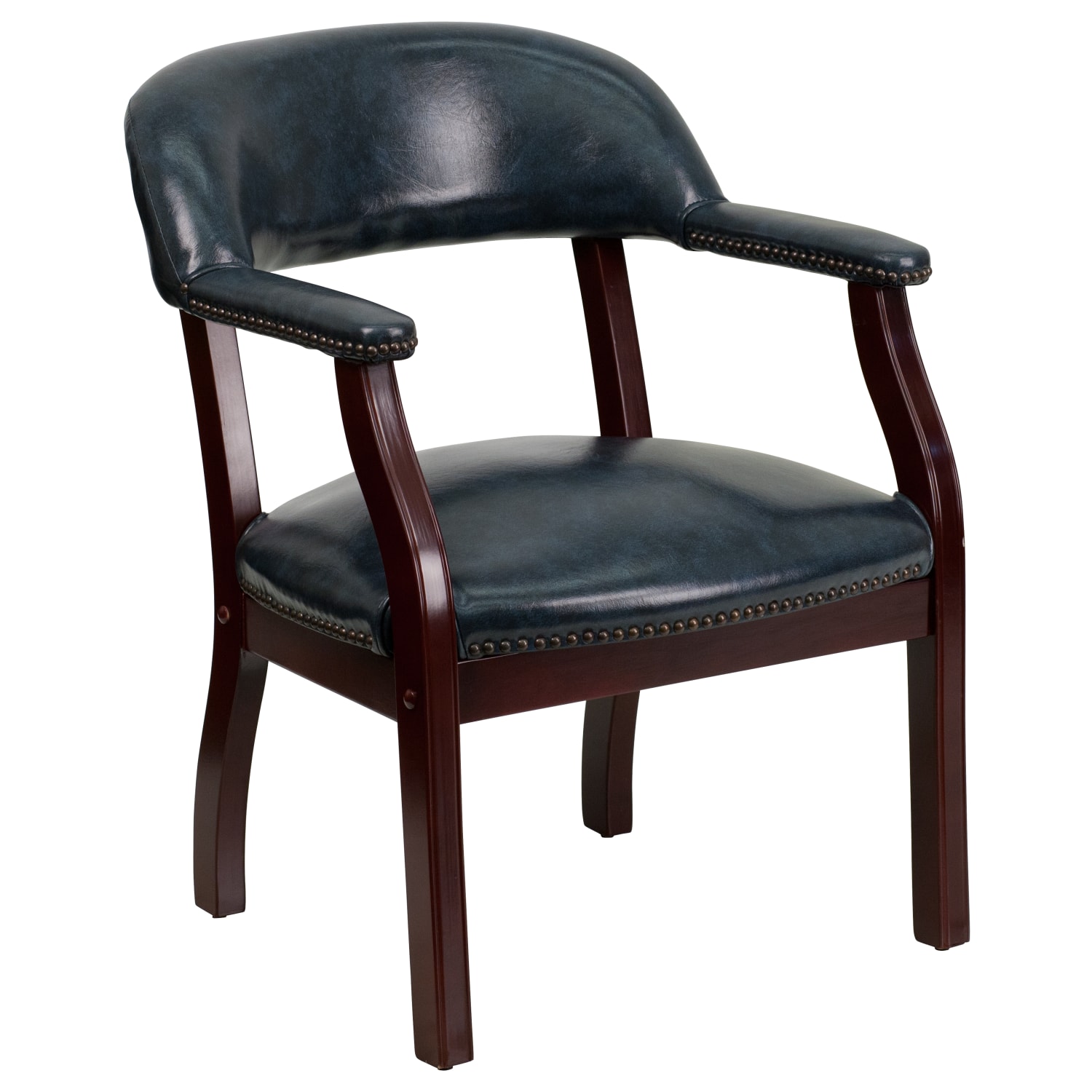 Flash Furniture Vinyl Conference Chair with Accent Nail Trim Navy PopularChairscom Flash Furniture Vinyl Conference Chair with Accent Nail Trim Navy PopularChairscom