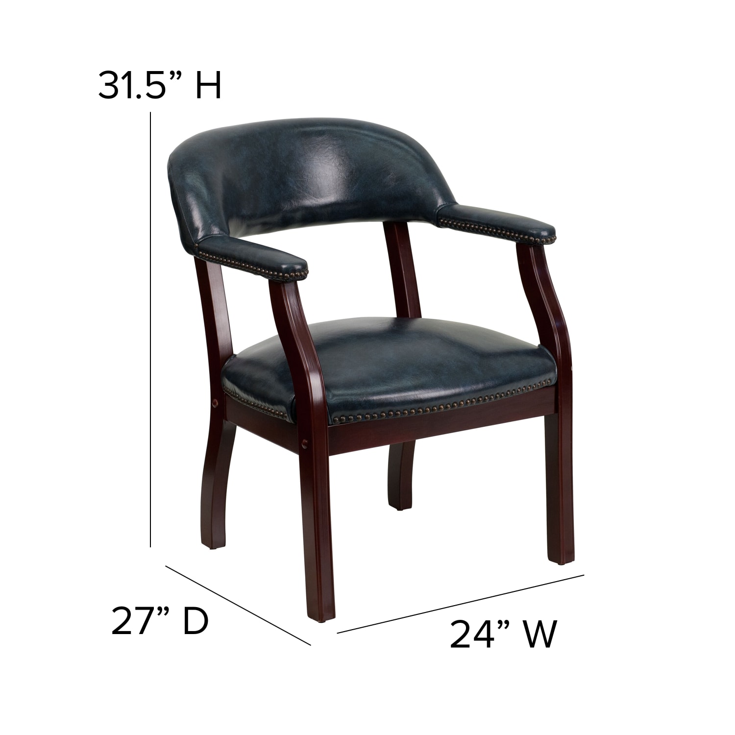 Flash Furniture Vinyl Conference Chair with Accent Nail Trim Navy PopularChairscom Flash Furniture Vinyl Conference Chair with Accent Nail Trim Navy PopularChairscom