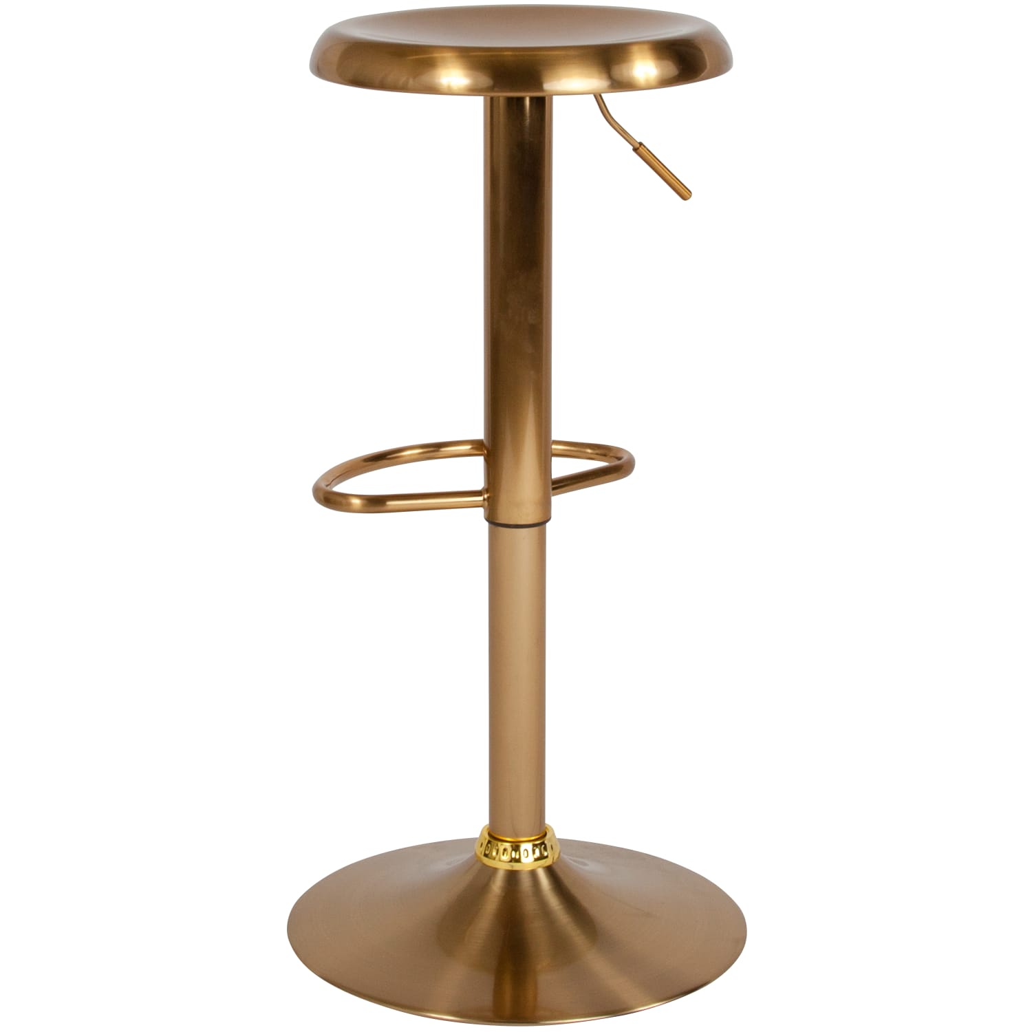 Flash Furniture Madrid Series Adjustable Height Retro Barstool, Gold - Image 6