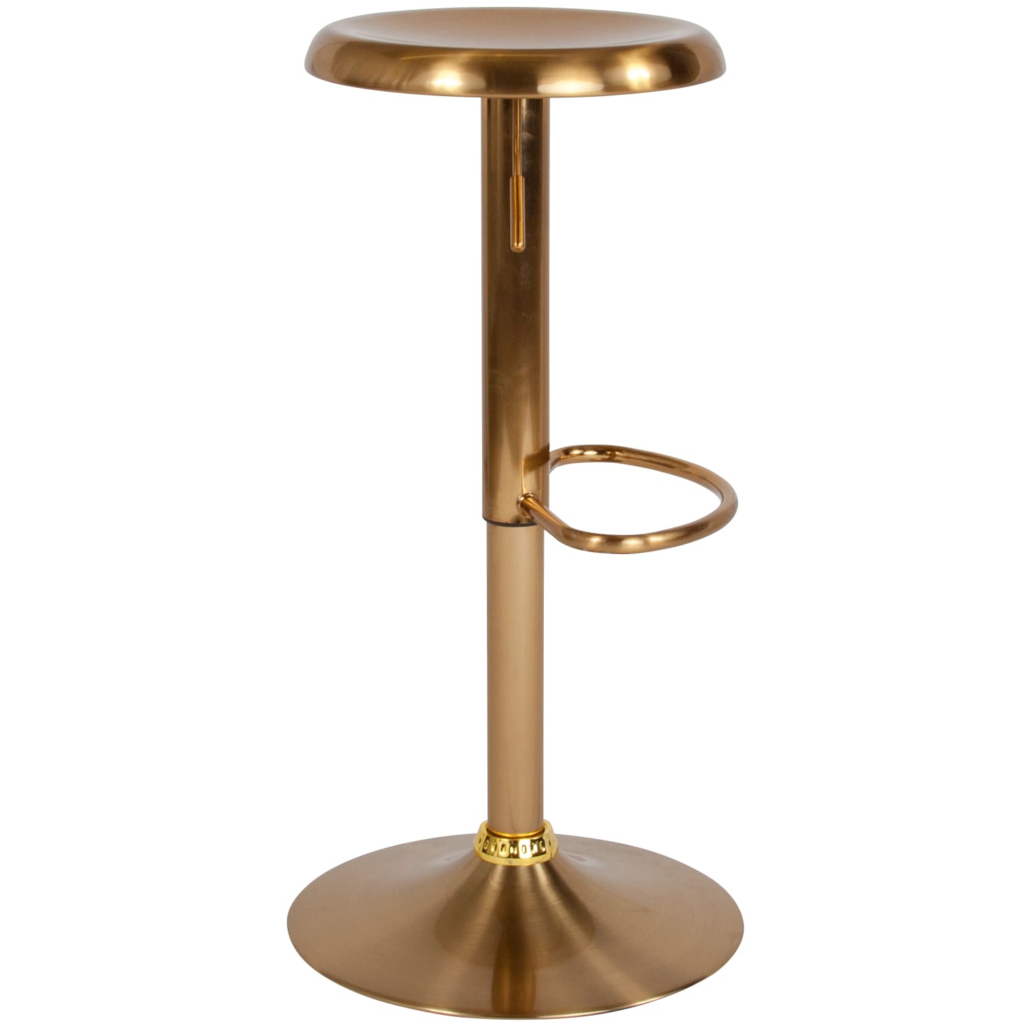 Flash Furniture Madrid Series Adjustable Height Retro Barstool, Gold - Image 7