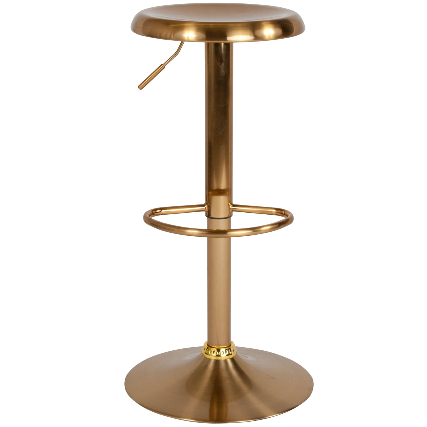 Flash Furniture Madrid Series Adjustable Height Retro Barstool, Gold - Image 8