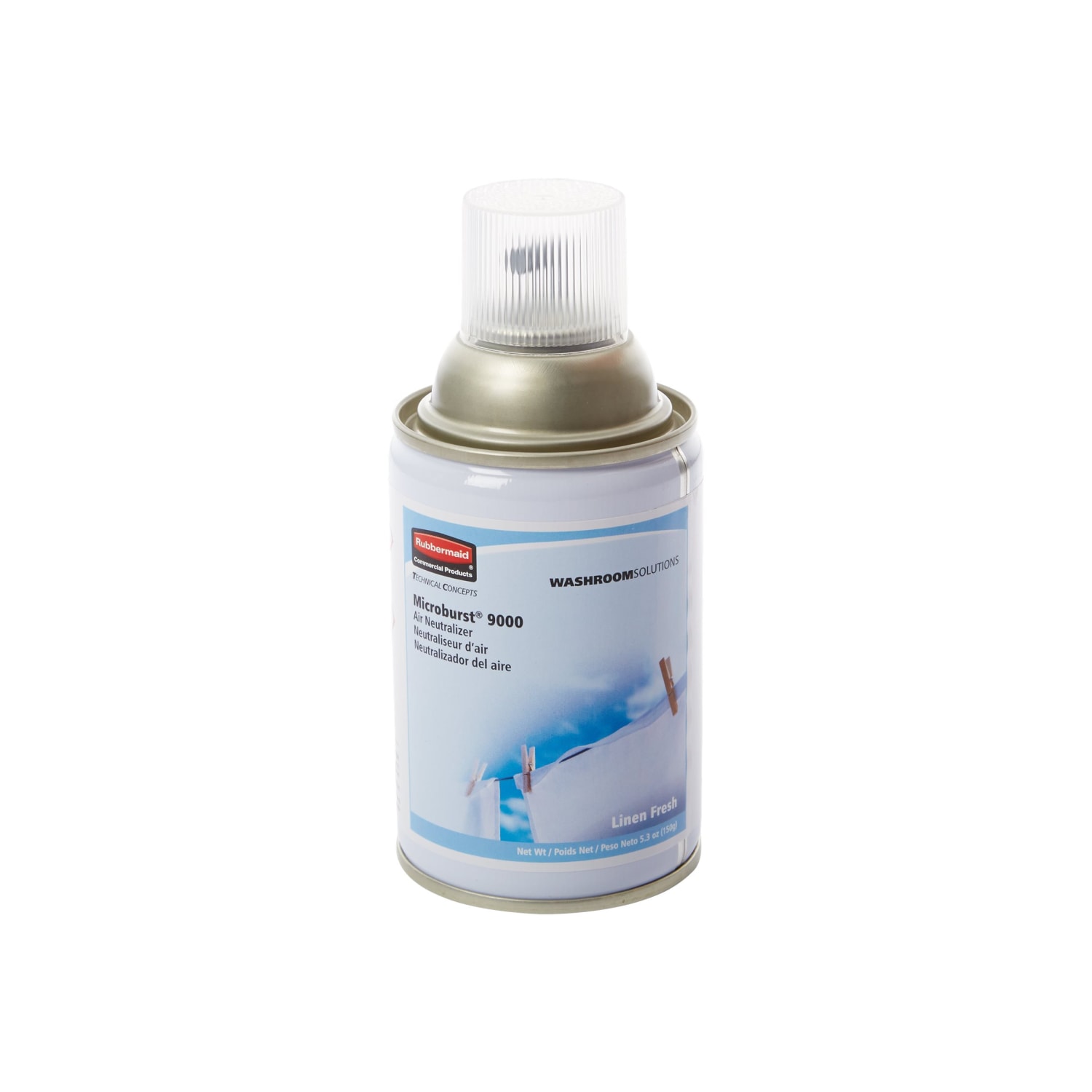 Rubbermaid Microburst 9000 - Air freshener refill - aerosol - spray can - 5.29 oz - fresh linen - professional - Image 3