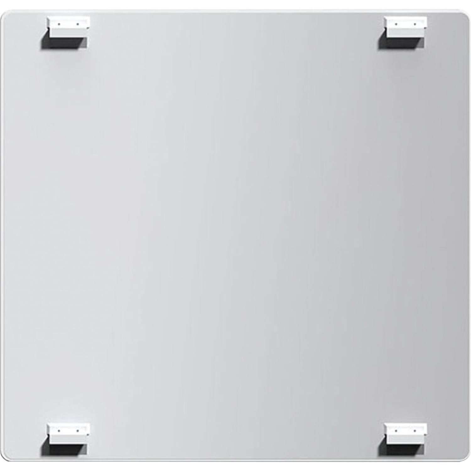 Lorell DIY Frameless Magnetic Glass Board - 36in (3 ft) Width x 36in (3 ft) Height - White Glass Surface - Aluminum Frame - Rectangle - Magnetic - 1 Each - Image 3