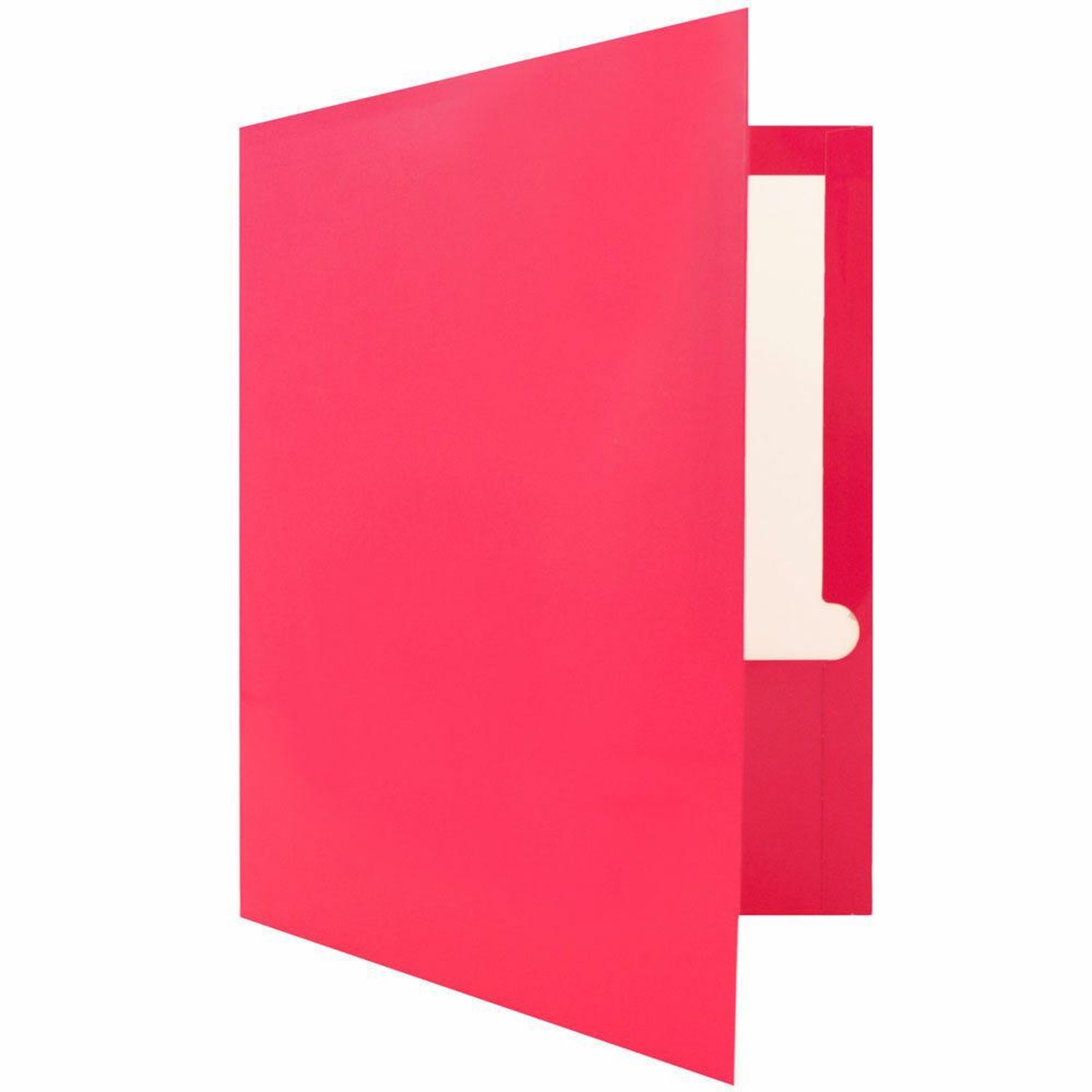 JAM Paper Glossy 2-Pocket Presentation Folders, Hot Pink, Pack Of 6 - Image 6