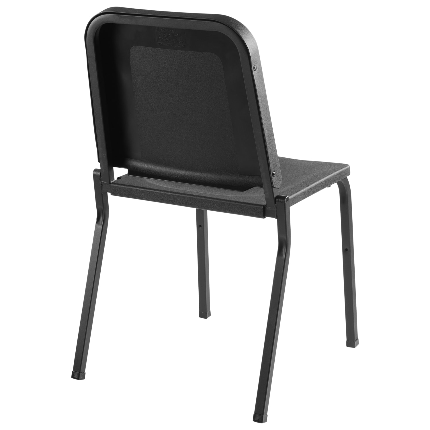 National Public Seating Melody Stackable Music Chairs Black Set Of 2 PopularChairscom