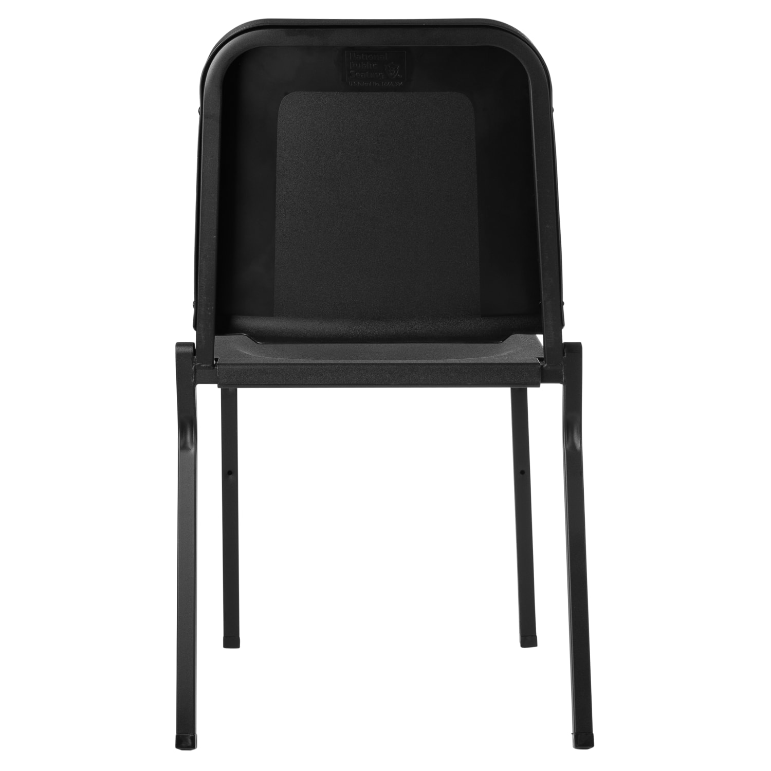 National Public Seating Melody Stackable Music Chairs Black Set Of 2 PopularChairscom