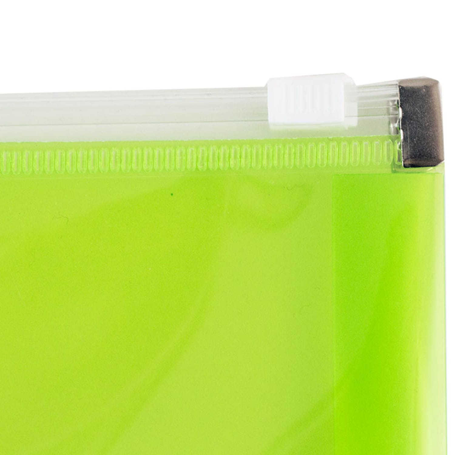 JAM Paper #10 Plastic Envelopes, Zipper Closure, Lime Green, Pack Of 12 - Image 4
