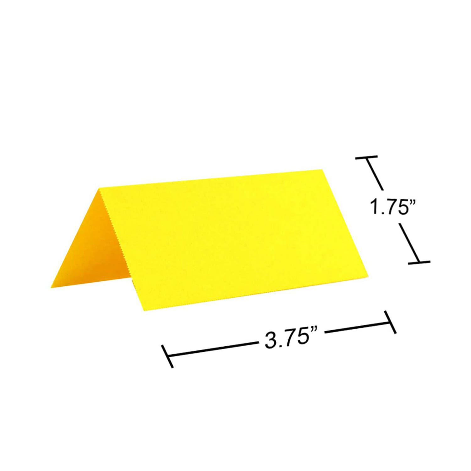 JAM Paper Printable Foldover Place Cards, 3 3/4in x 1 3/4in, Yellow, Pack Of 12 - Image 5