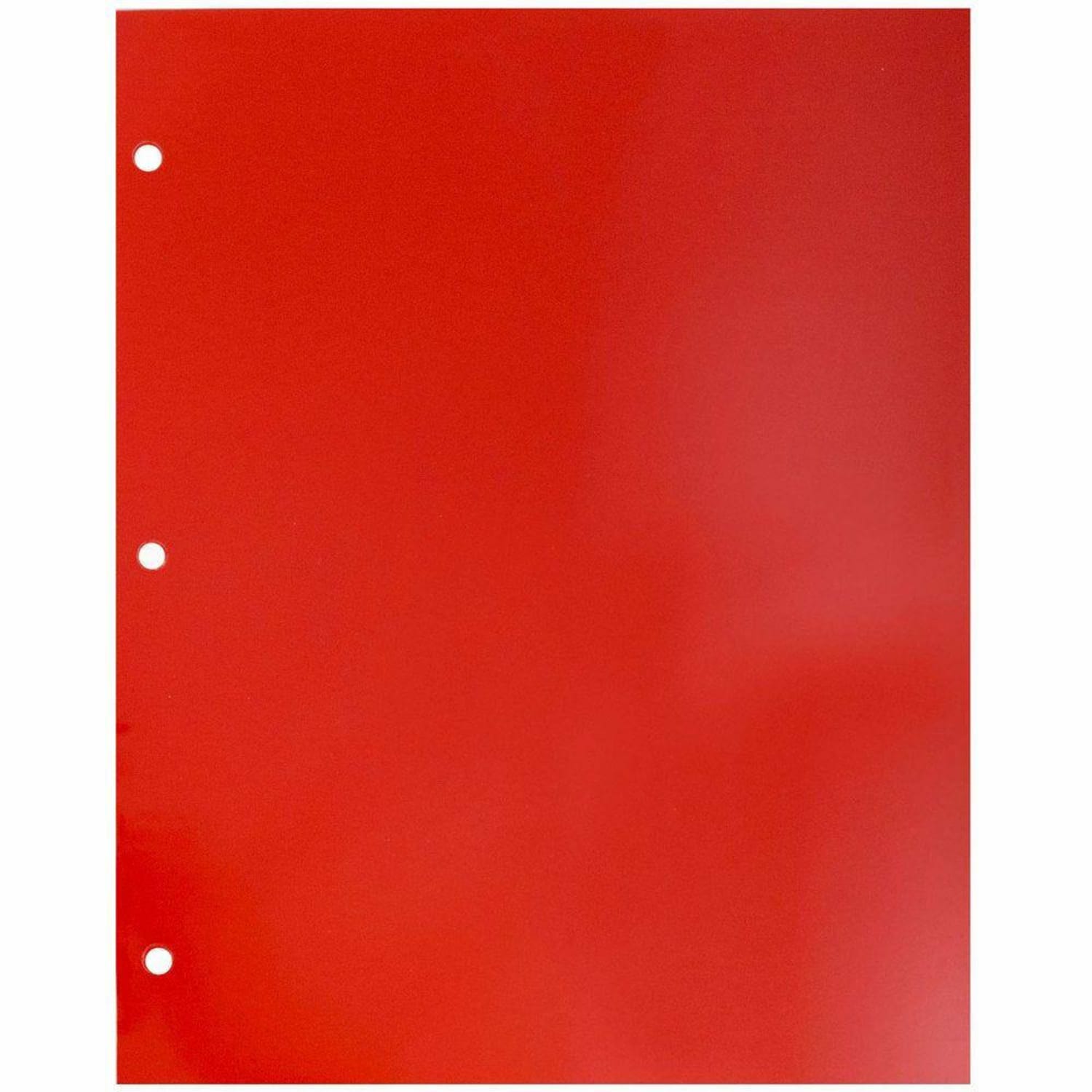 JAM Paper Glossy 3-Hole-Punched 2-Pocket Presentation Folders, Red, Pack of 6 - Image 4