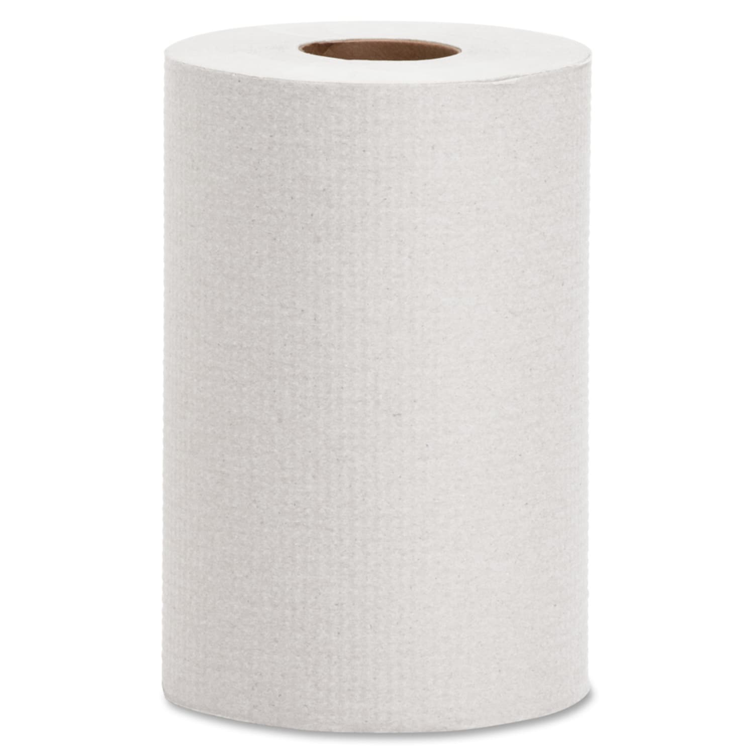 Genuine Joe Hardwound 1-Ply Paper Towels, 350ft Per Roll, Pack Of 12 Rolls - Image 5