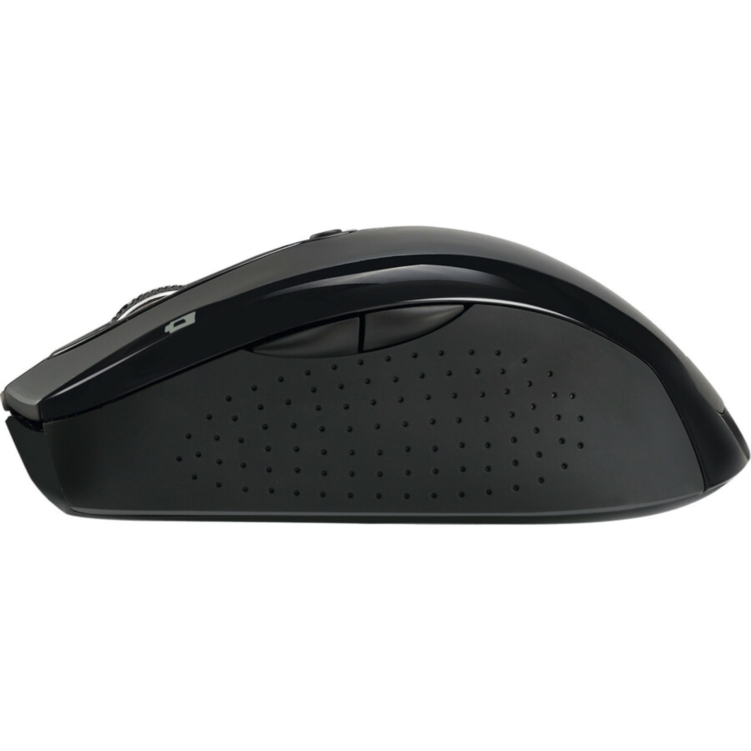 Adesso iMouse M20B - Wireless Ergonomic Optical Mouse - Optical - Wireless - 30 ft - Radio Frequency - 2.40 GHz - Black - USB - 1500 dpi - Scroll Wheel - 6 Button(s) - Right-handed - 2 x AAA Battery Supported - Image 6