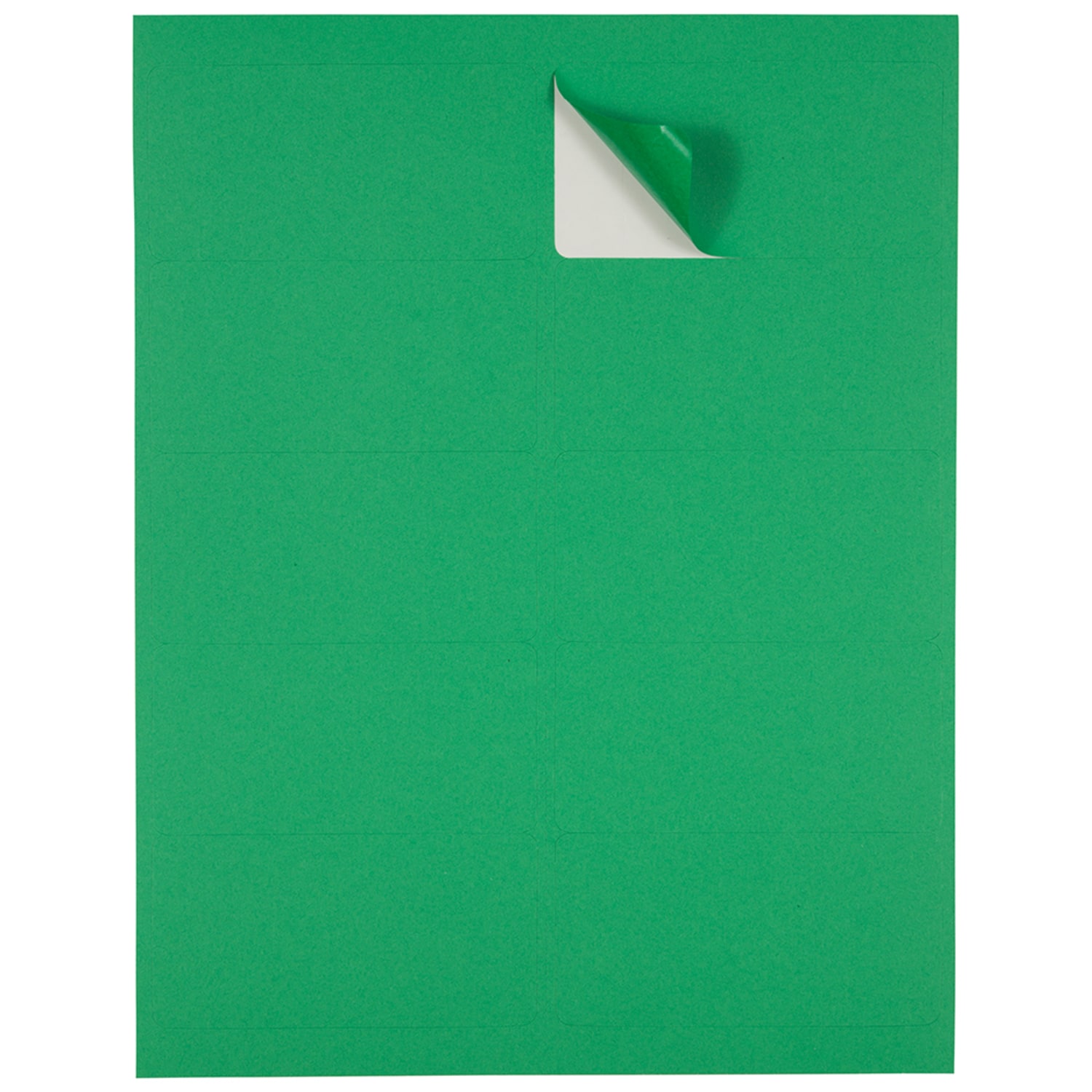 JAM Paper Mailing Address Labels, Rectangle, 2in x 4in, Green, Pack Of 120 - Image 4