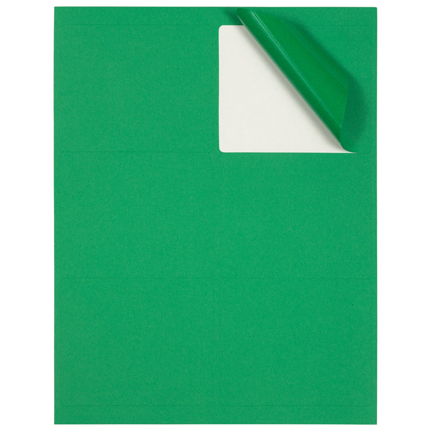 JAM Paper Mailing Address Labels, Rectangle, 3 1/3in x 4in, Green, Pack Of 120 - Image 4