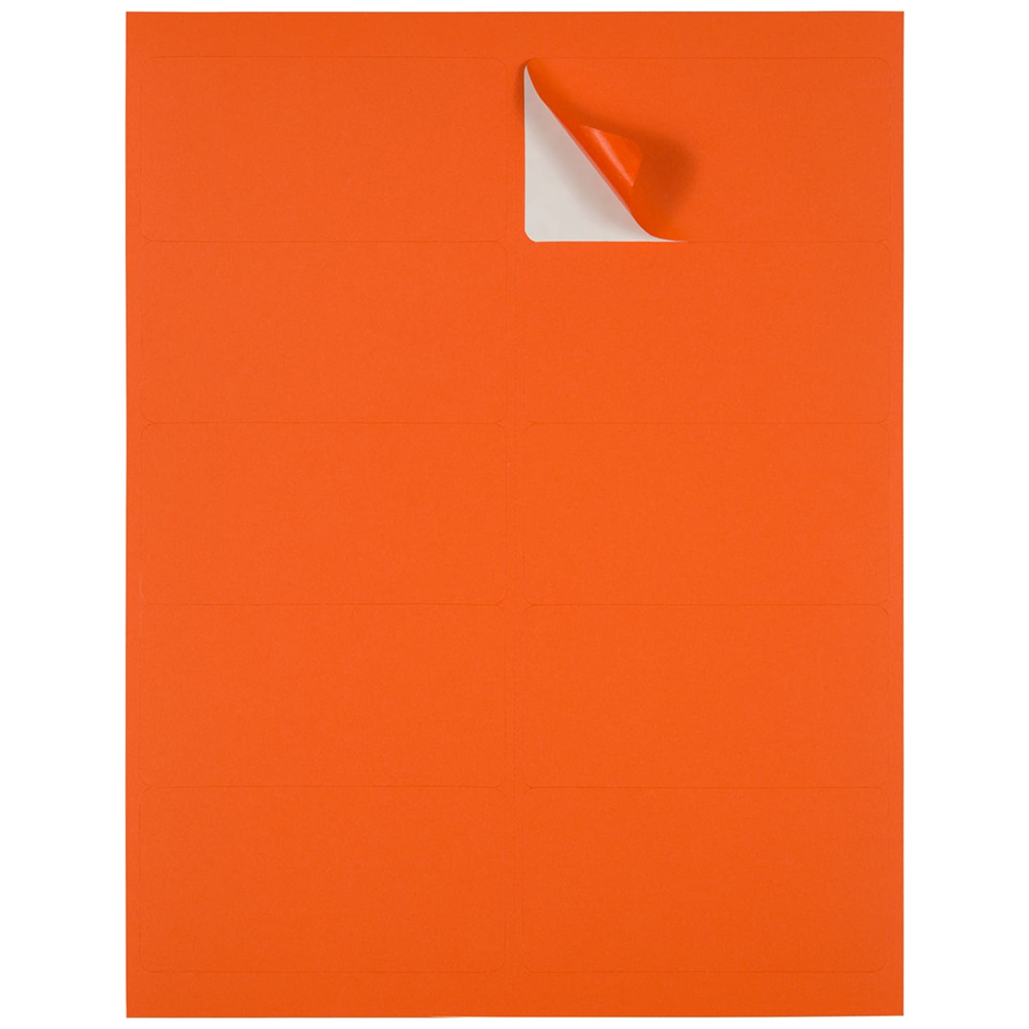 JAM Paper Mailing Address Labels, Rectangle, 2in x 4in, Orange, Pack Of 120 - Image 4