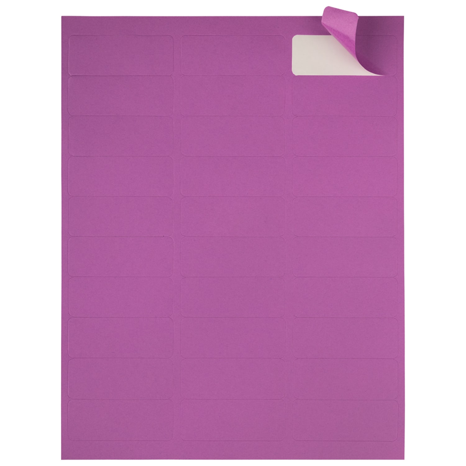 JAM Paper Mailing Address Labels, Rectangle, 2 5/8in x 1in, Purple, Pack Of 120 - Image 4